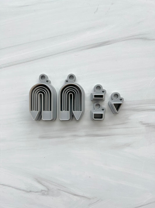 Pencil Arch Set with Separate Eraser, Ferrule, and Lead Pieces