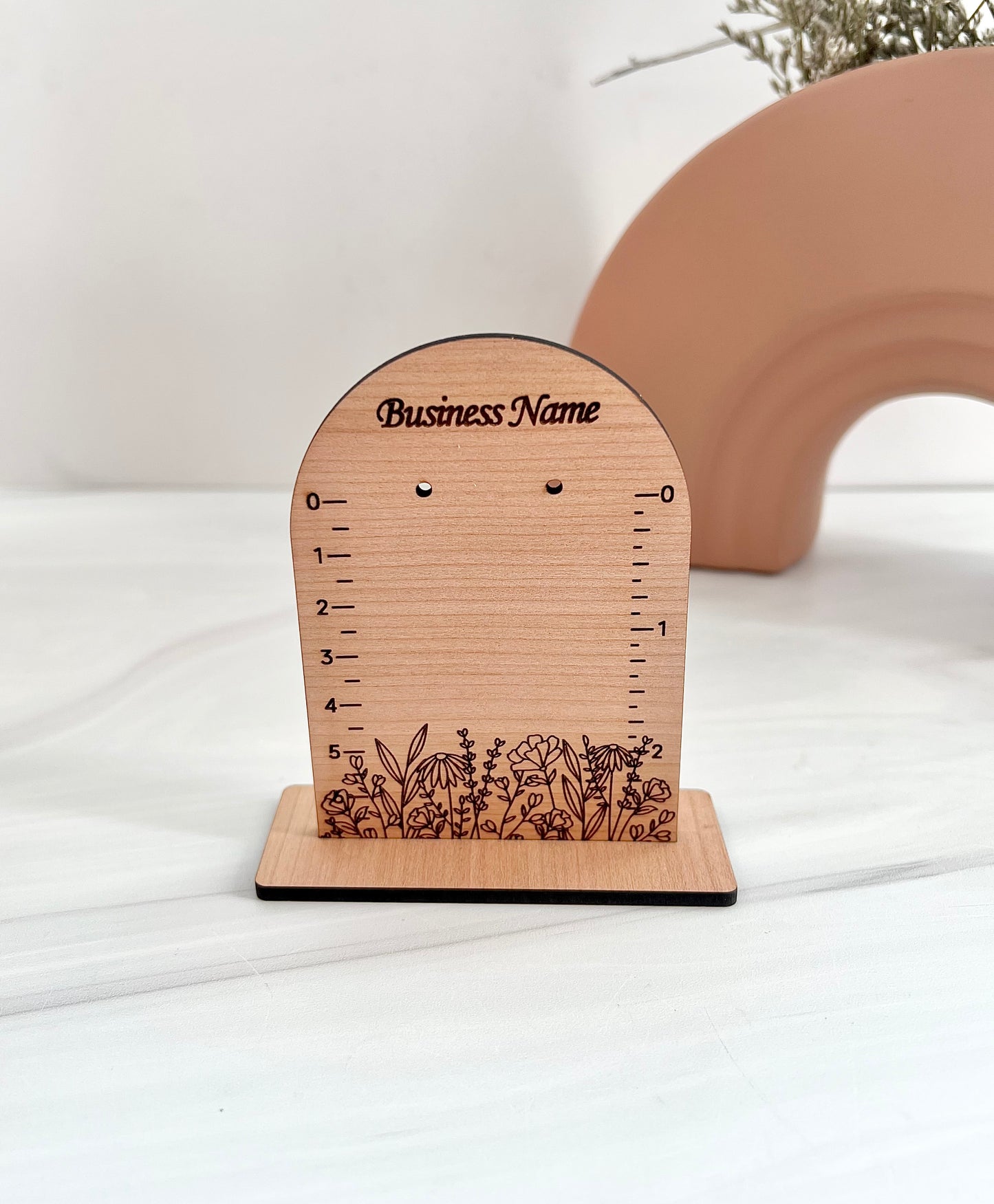 Customizable Arch Floral Earring Display Stands