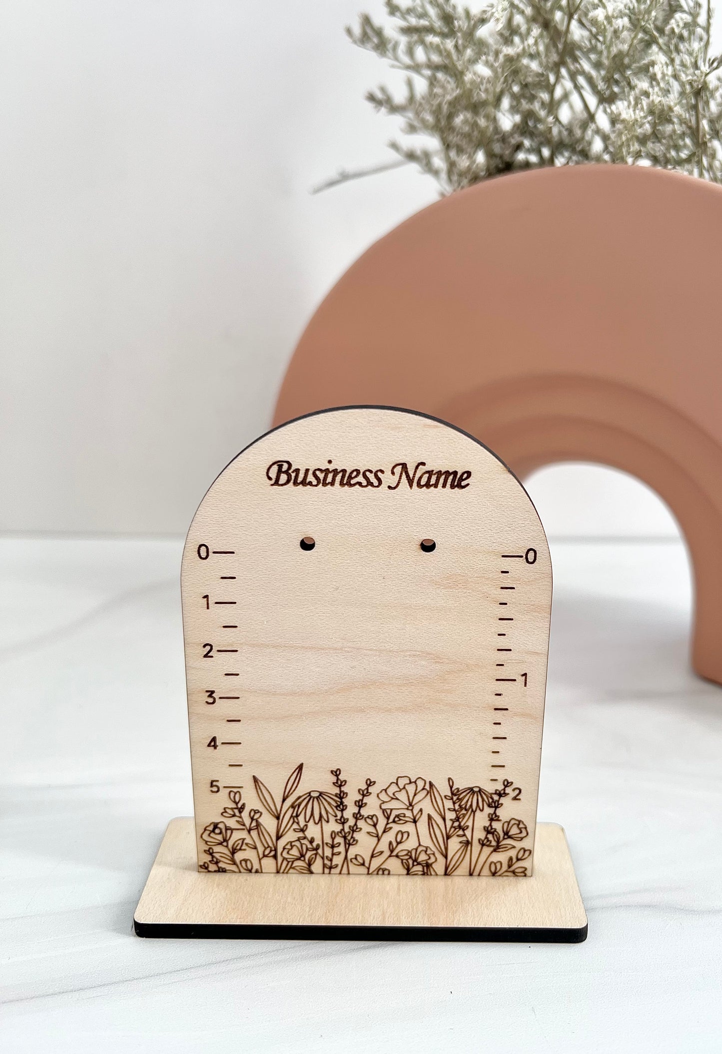 Customizable Arch Floral Earring Display Stands