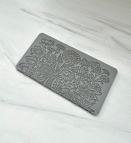 Mandala Flower Garden Border Texture Mat
