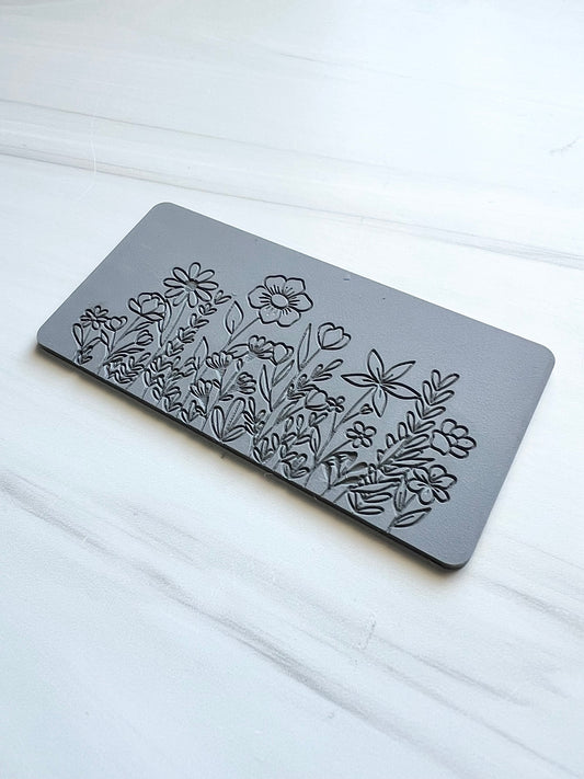 Floral Garden Border Texture Mat