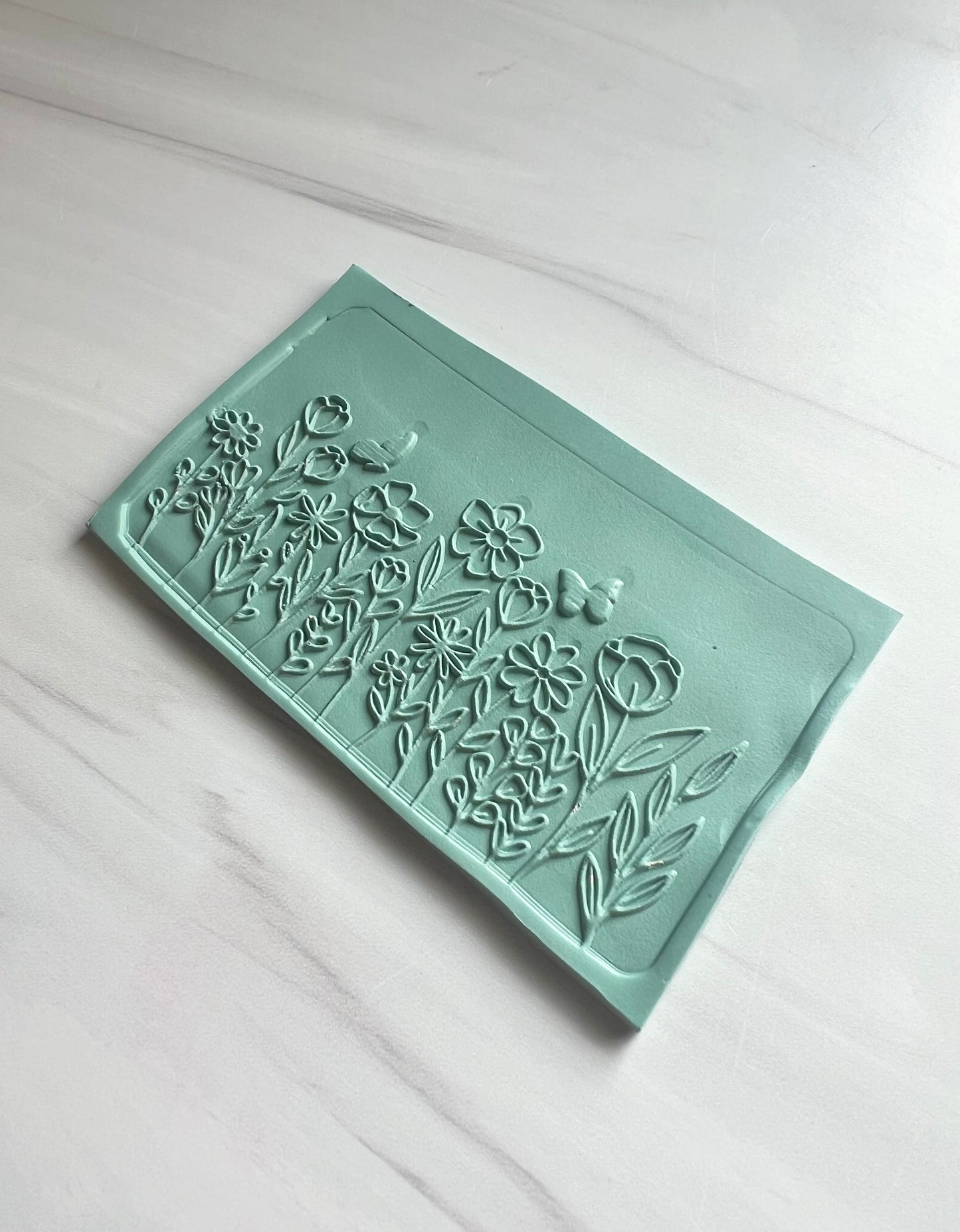 Butterfly Garden Border Texture Mat