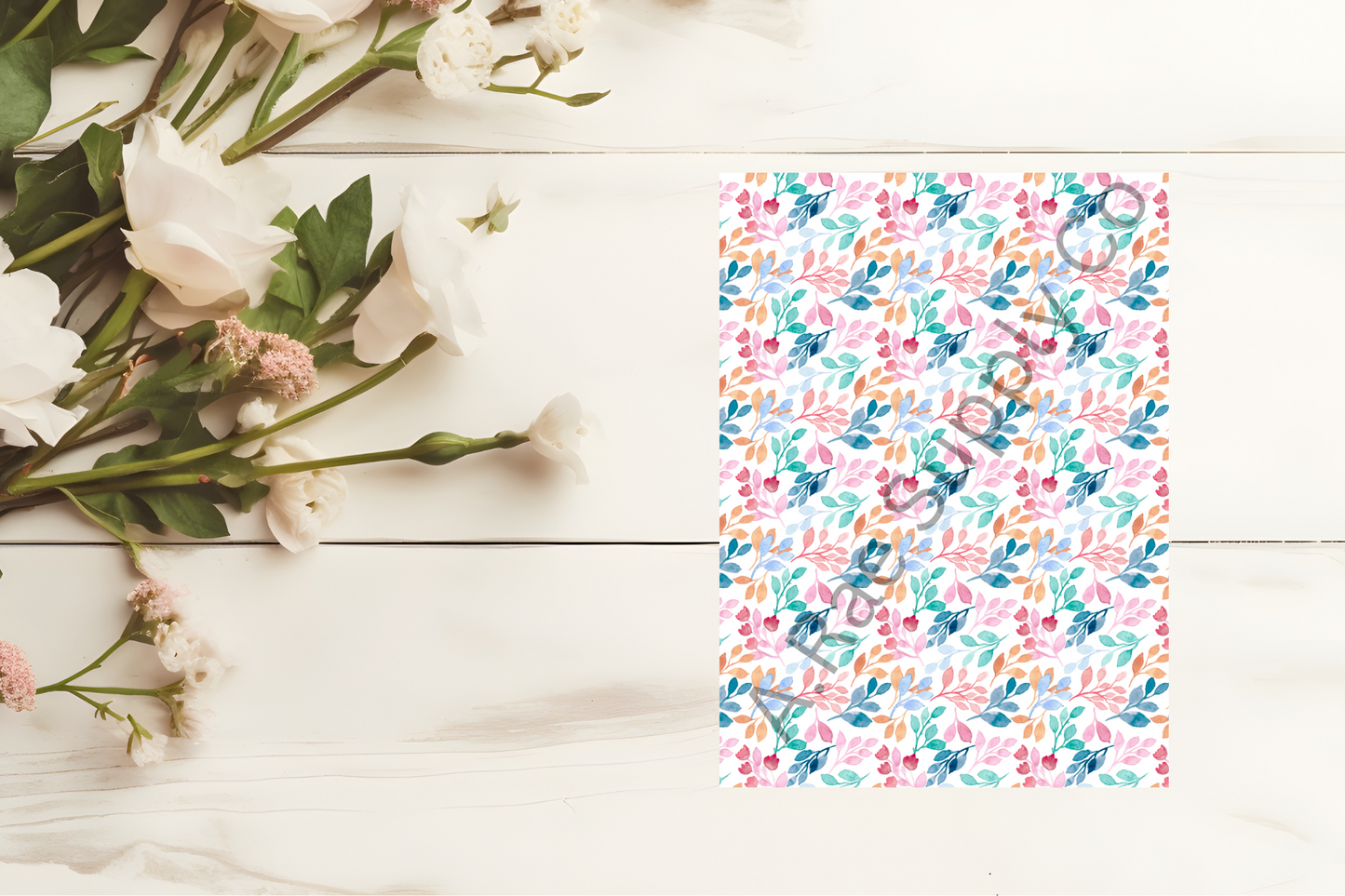 Floral Transfer Papers