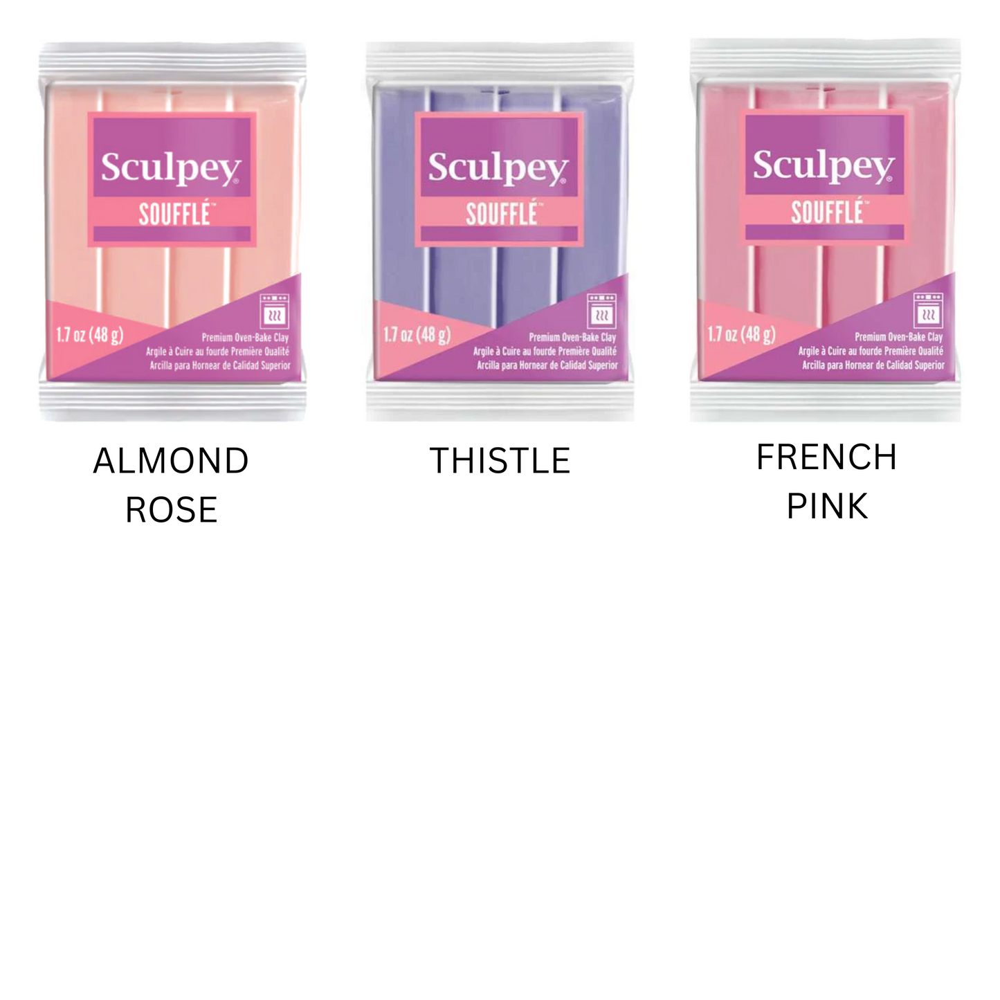 Sculpey Soufflé Clay 1.7 oz - Includes NEW COLORS