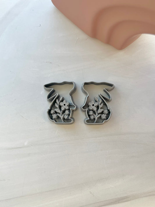 Floral Bunny Cutter Set