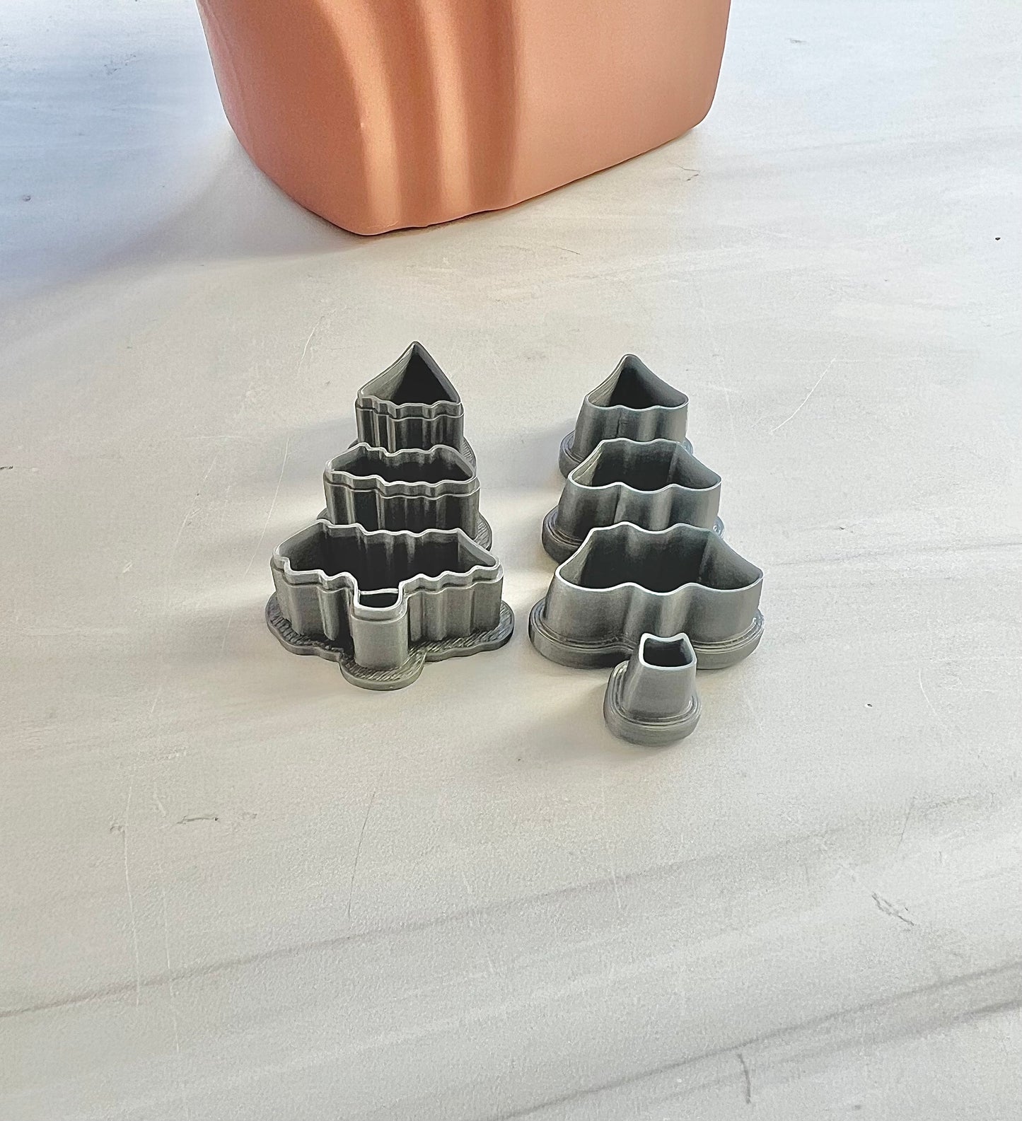 Layered Christmas Tree Clay Cutter Set