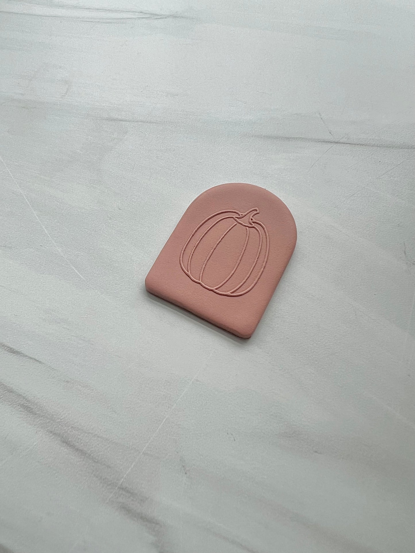 Pumpkin Texture Square with Arch Cutter