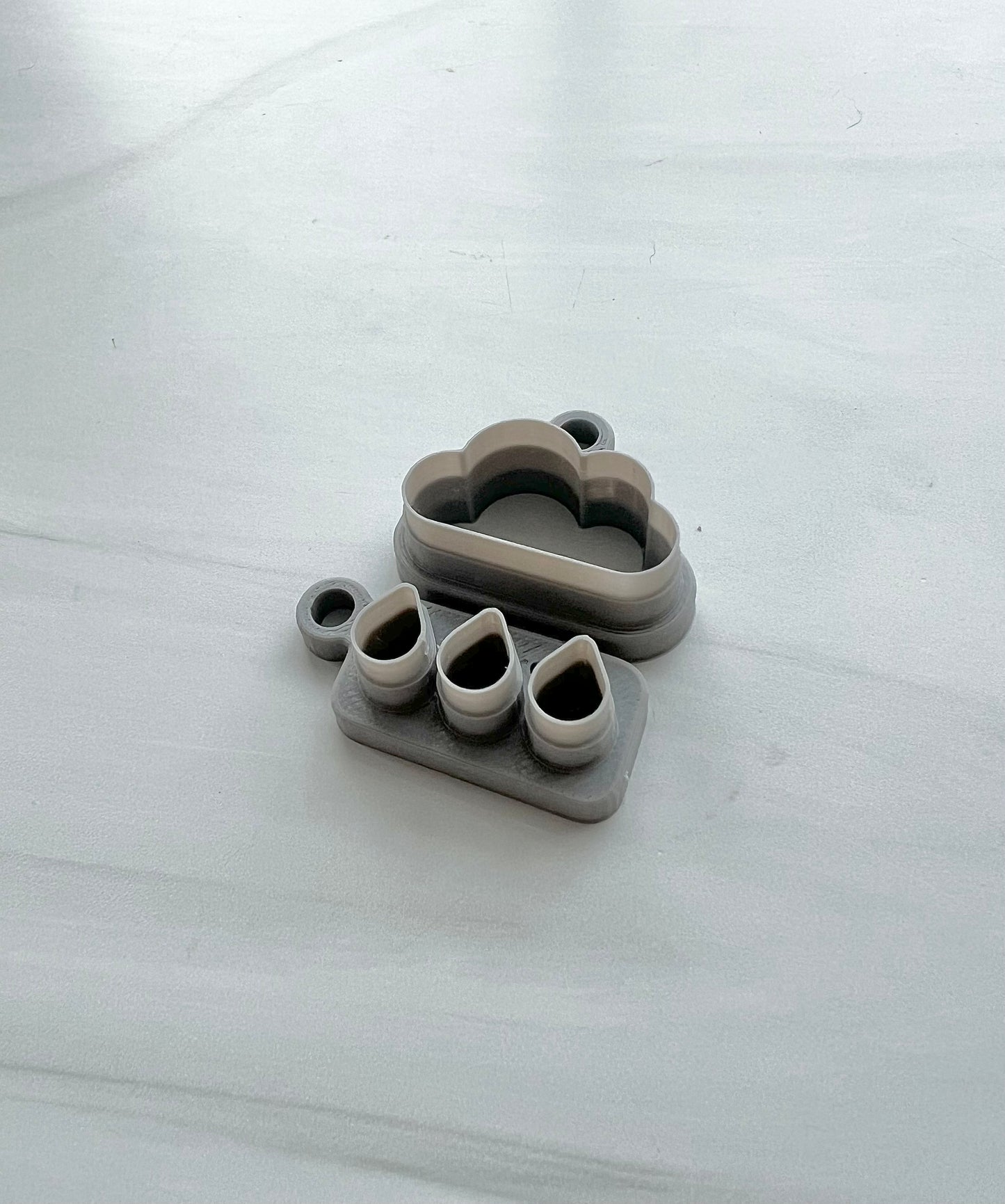 Cloud with Raindrops Cutter Set