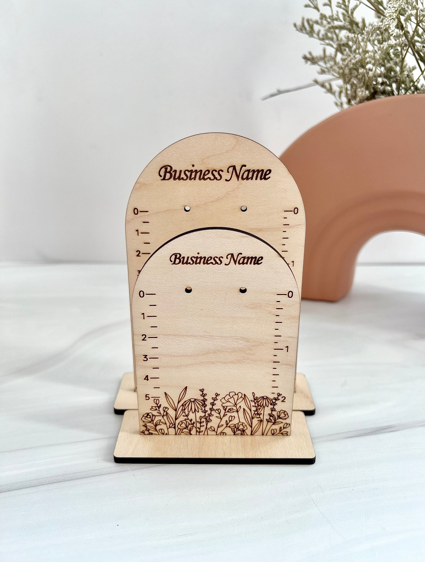 Customizable Arch Floral Earring Display Stands