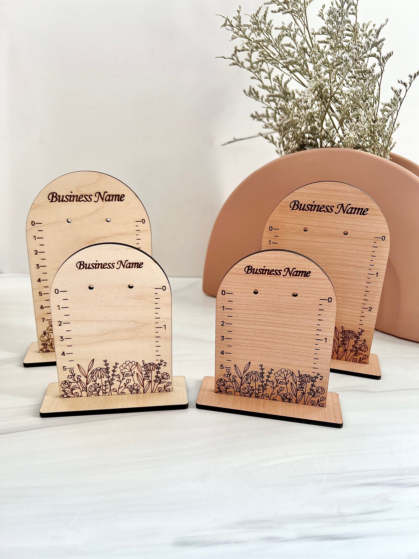 Customizable Arch Floral Earring Display Stands