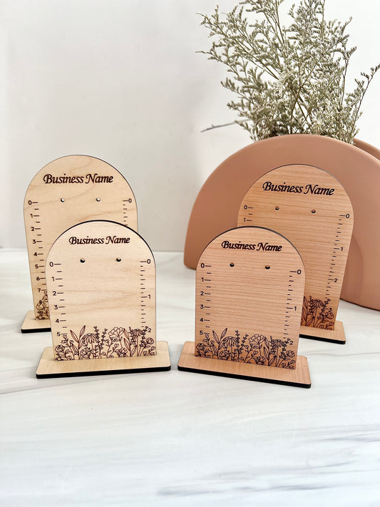Customizable Arch Floral Earring Display Stands