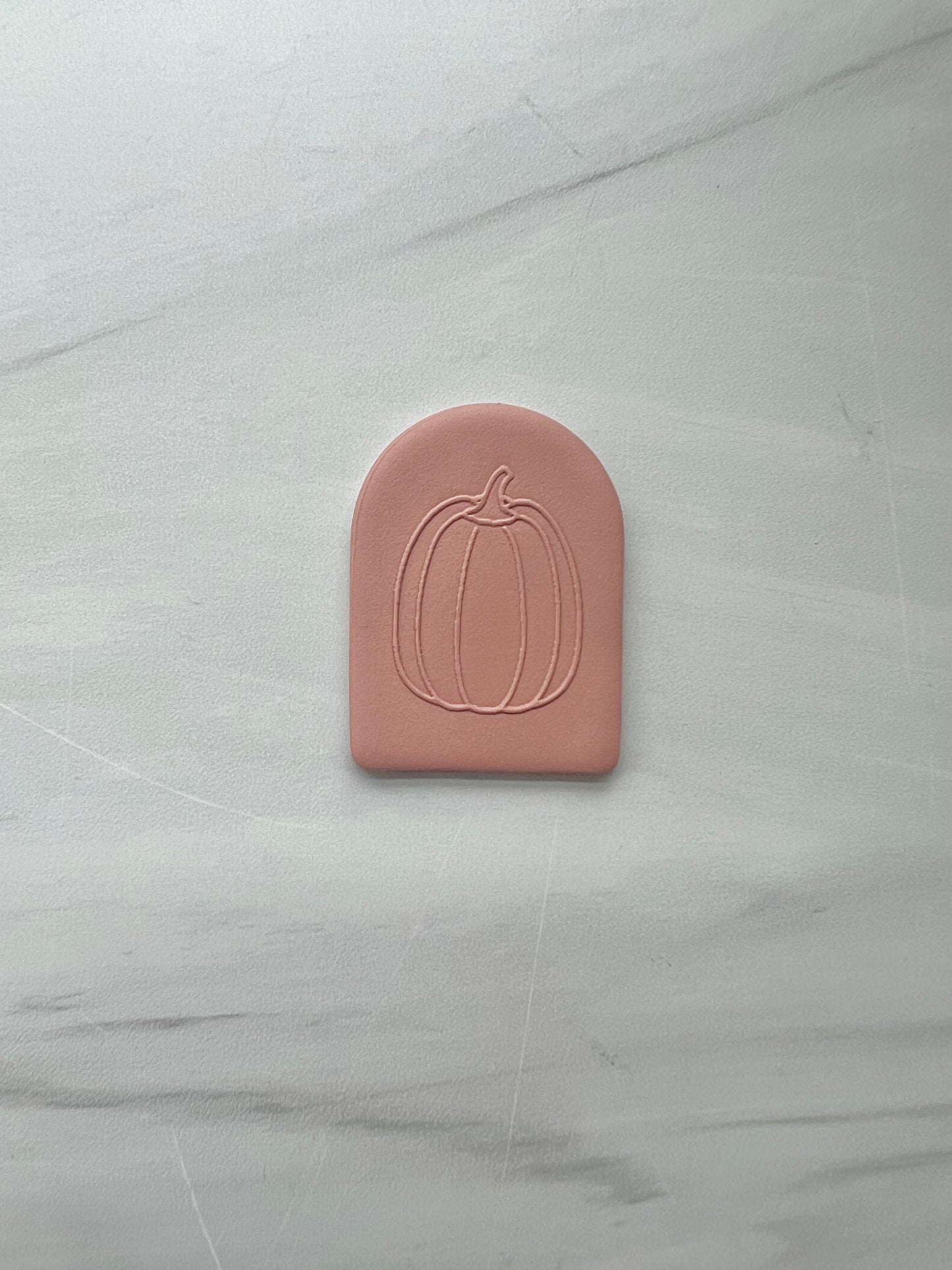 Pumpkin Texture Square with Arch Cutter