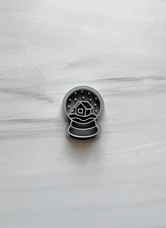 Snow Globe with House and Snow Cutter