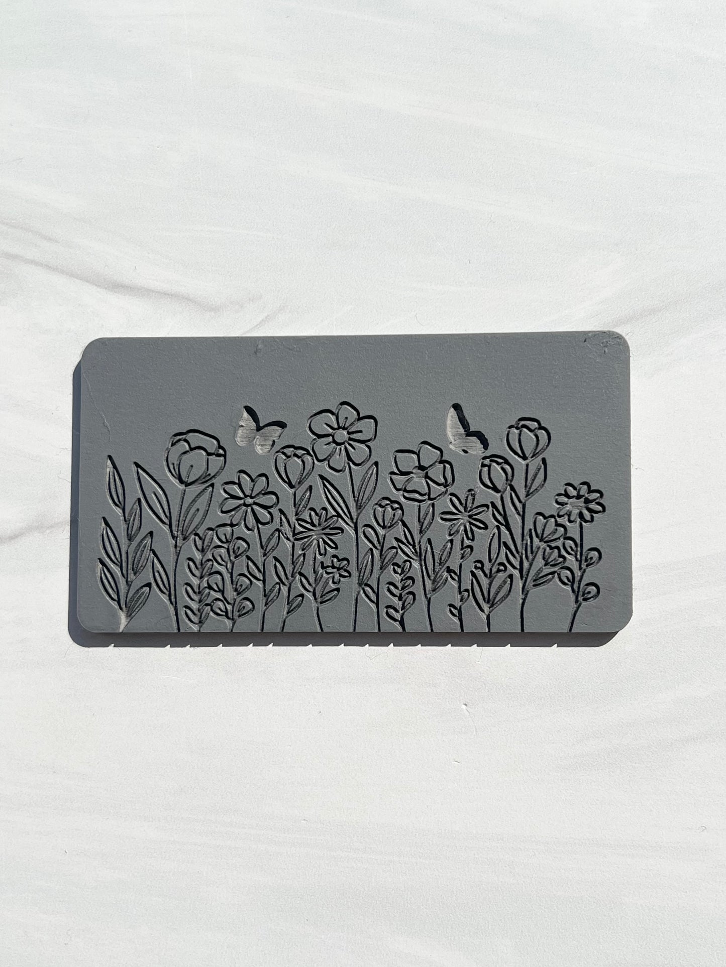 Butterfly Garden Border Texture Mat