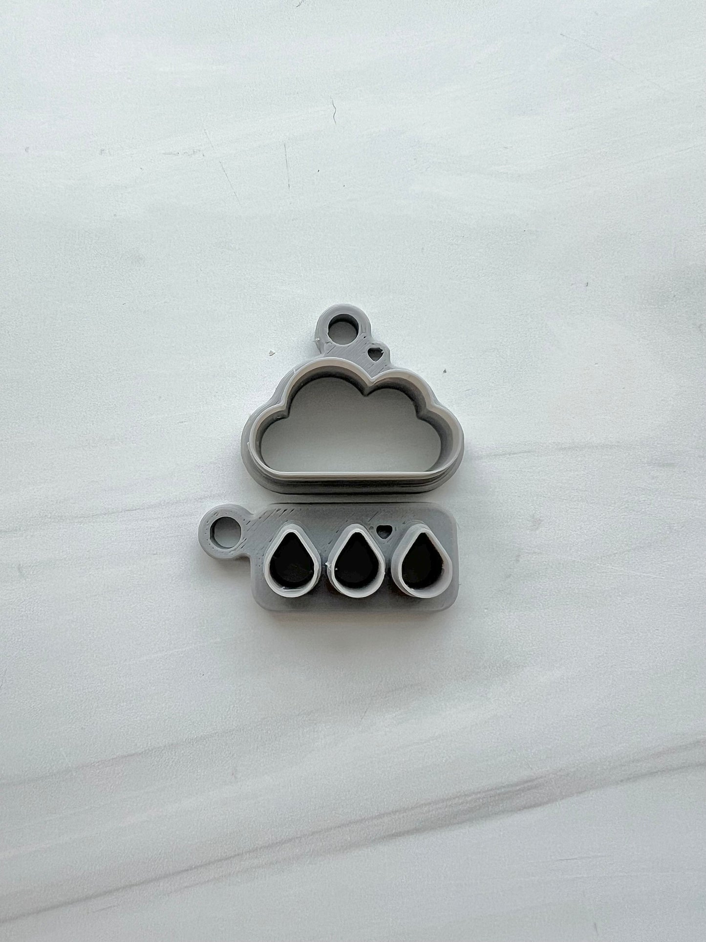 Cloud with Raindrops Cutter Set