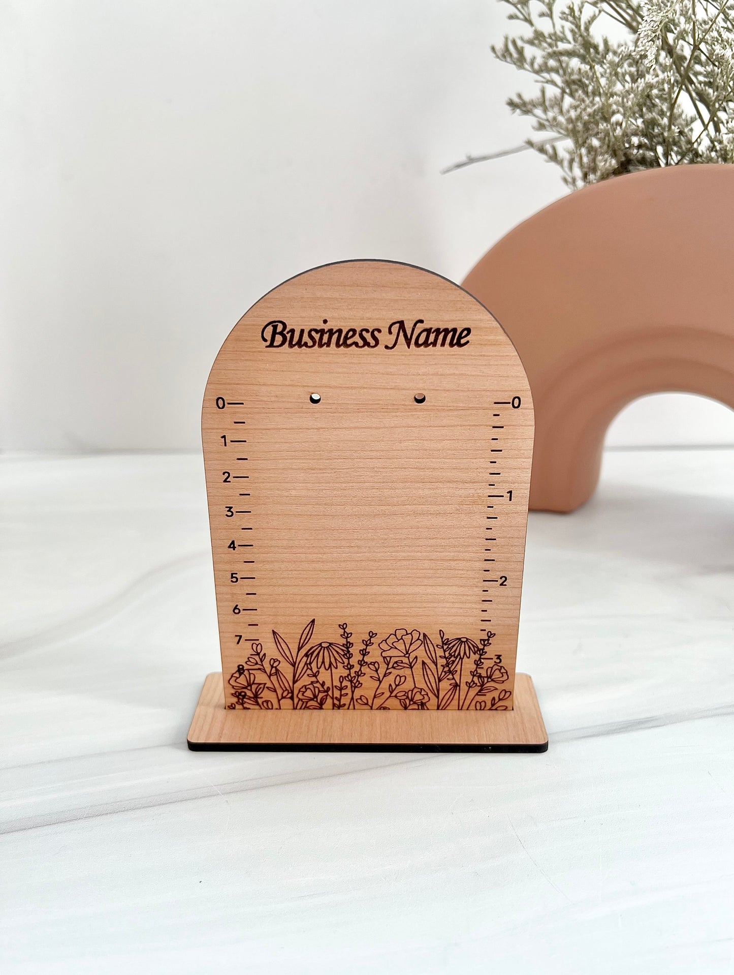 Customizable Arch Floral Earring Display Stands