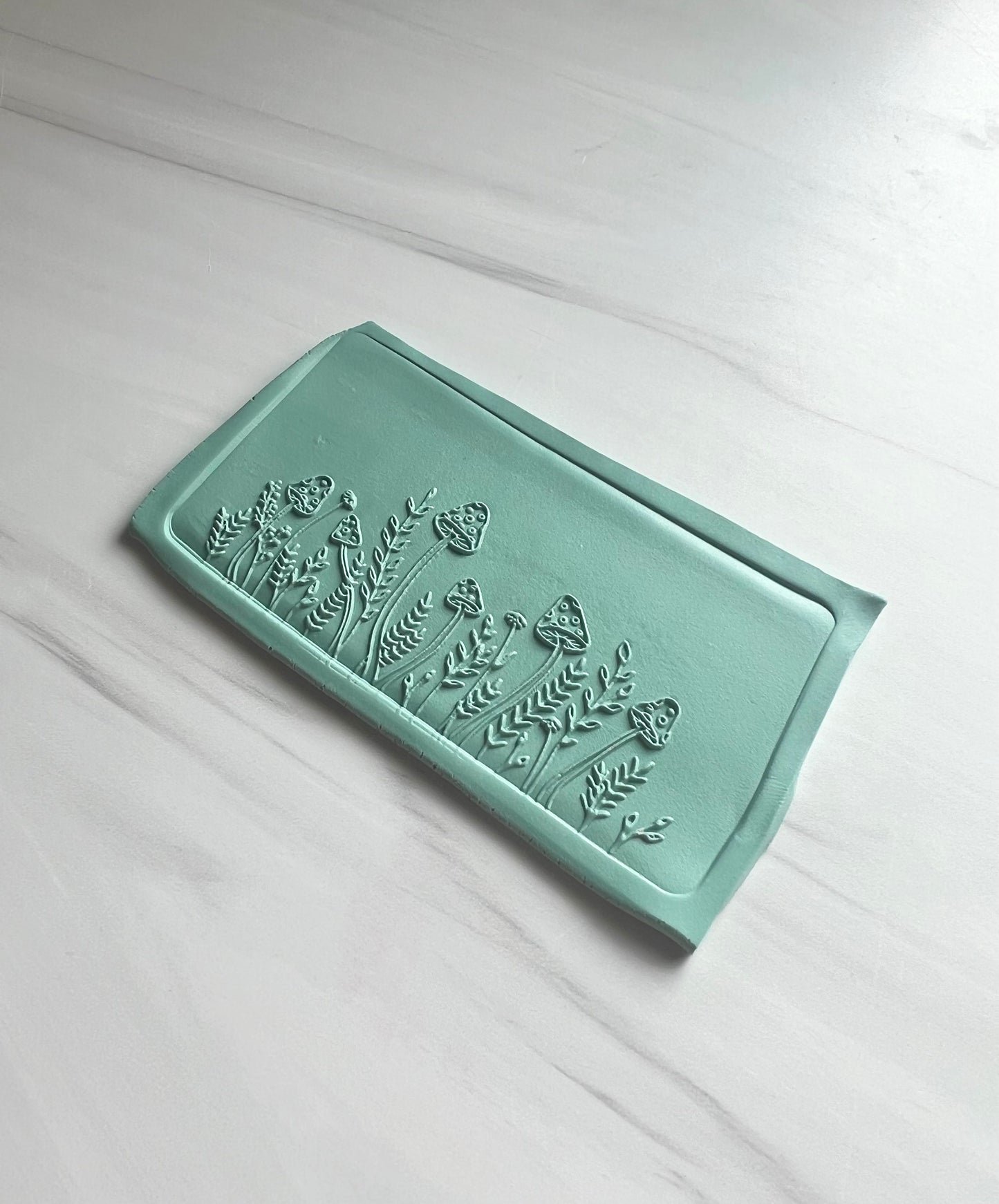 Mushroom Garden Border Texture Mat