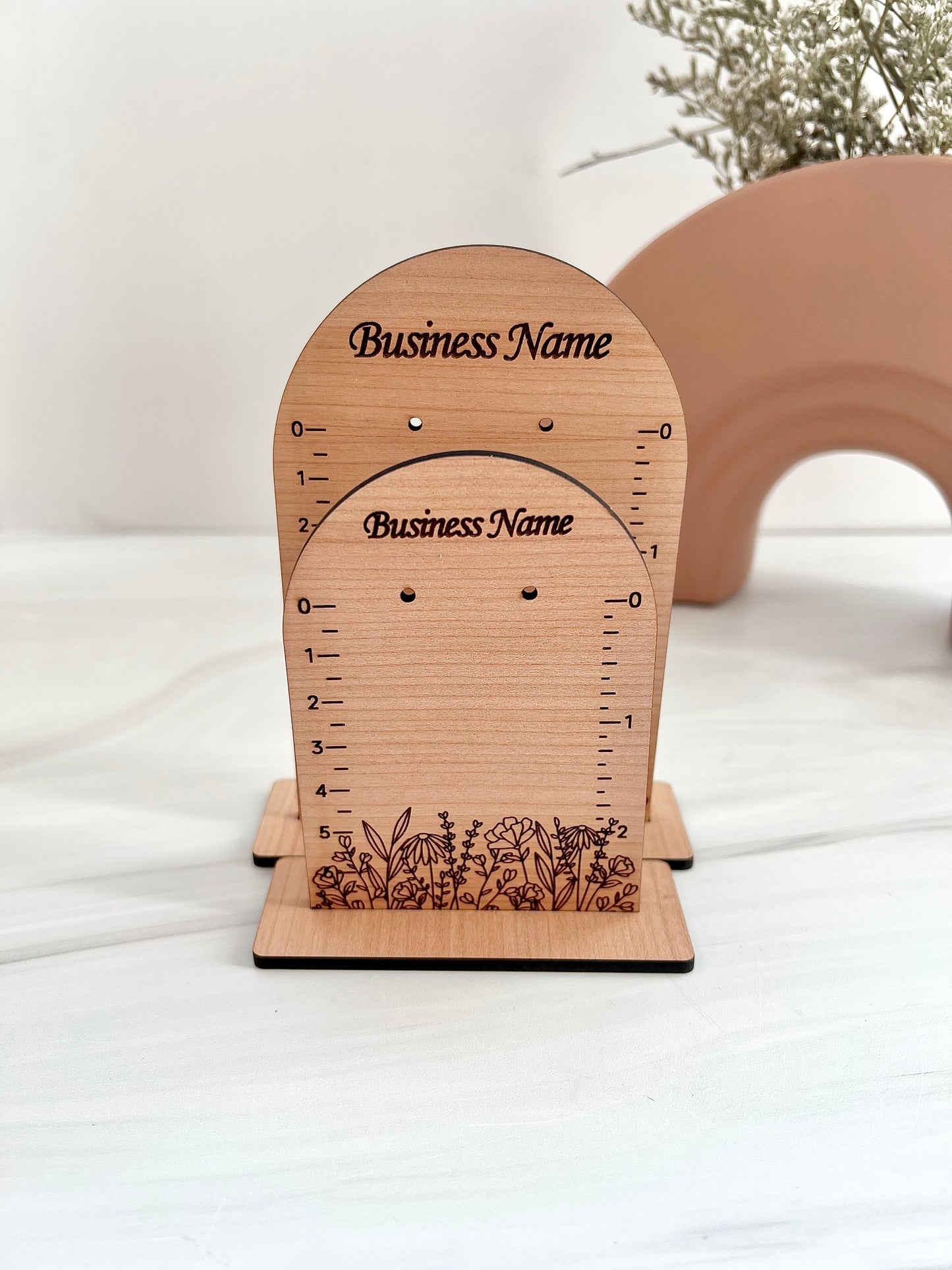 Customizable Arch Floral Earring Display Stands