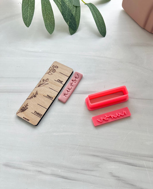 Nurse Clay Stamp and Cutter Set