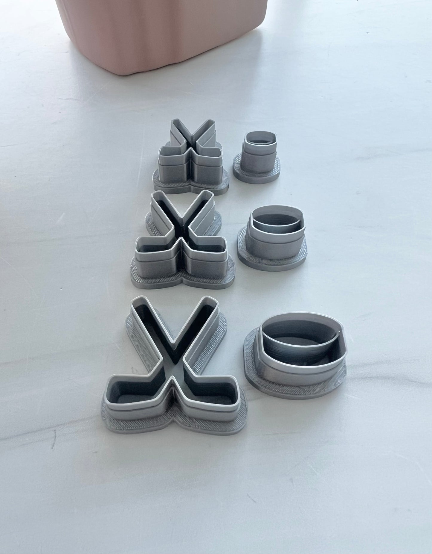 Hockey Sticks and Puck Cutter Set
