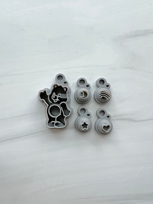 Cute Bear Cutter Set with Tummy Stamps