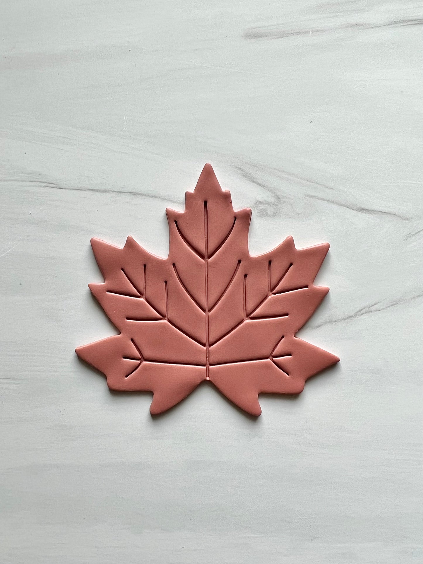 Maple Leaf Trinket Dish with Embossment
