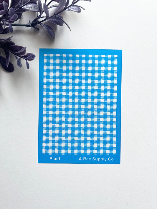 Plaid Silkscreen