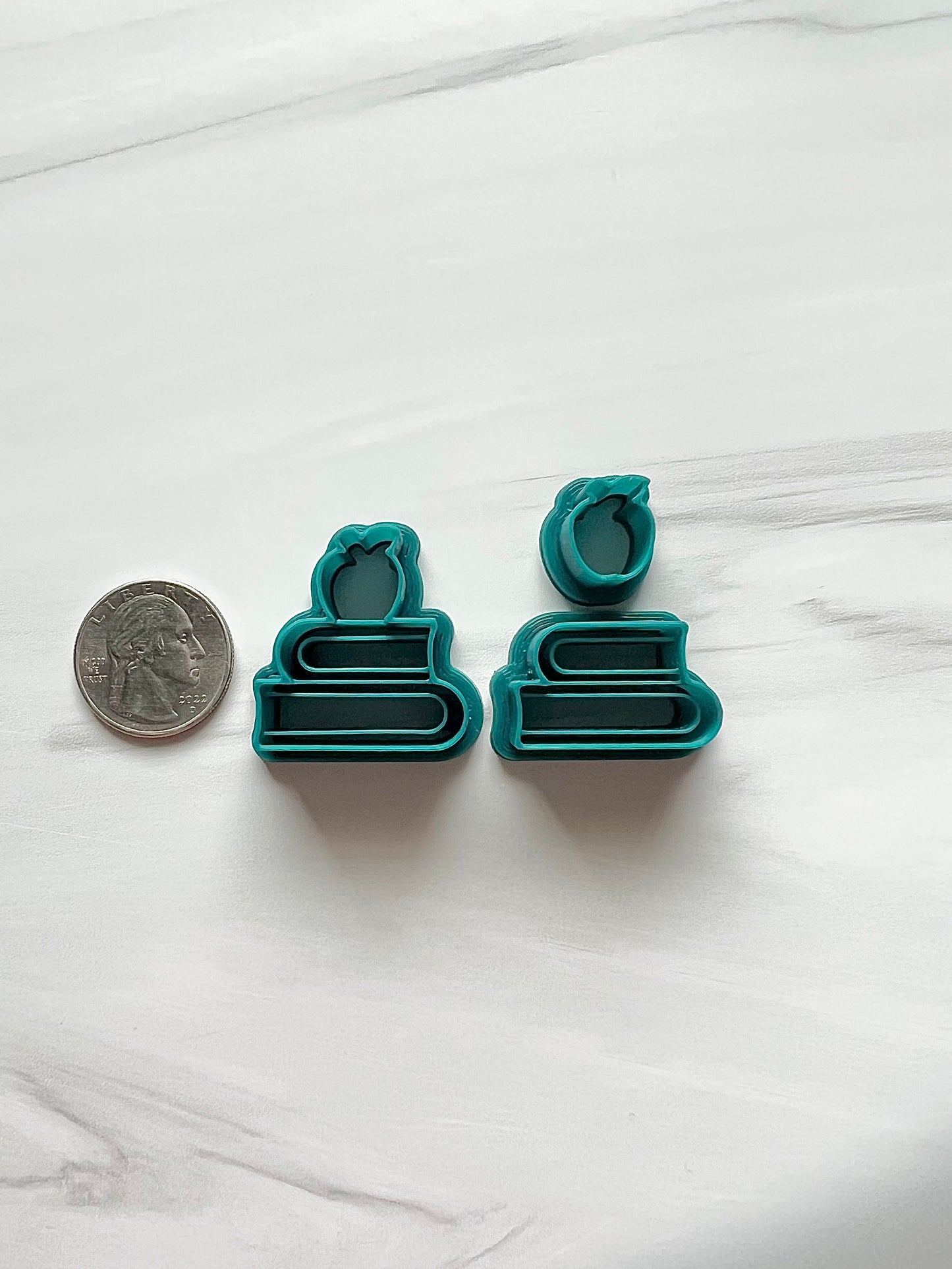 Book Stack with Separate Apple Cutter Set