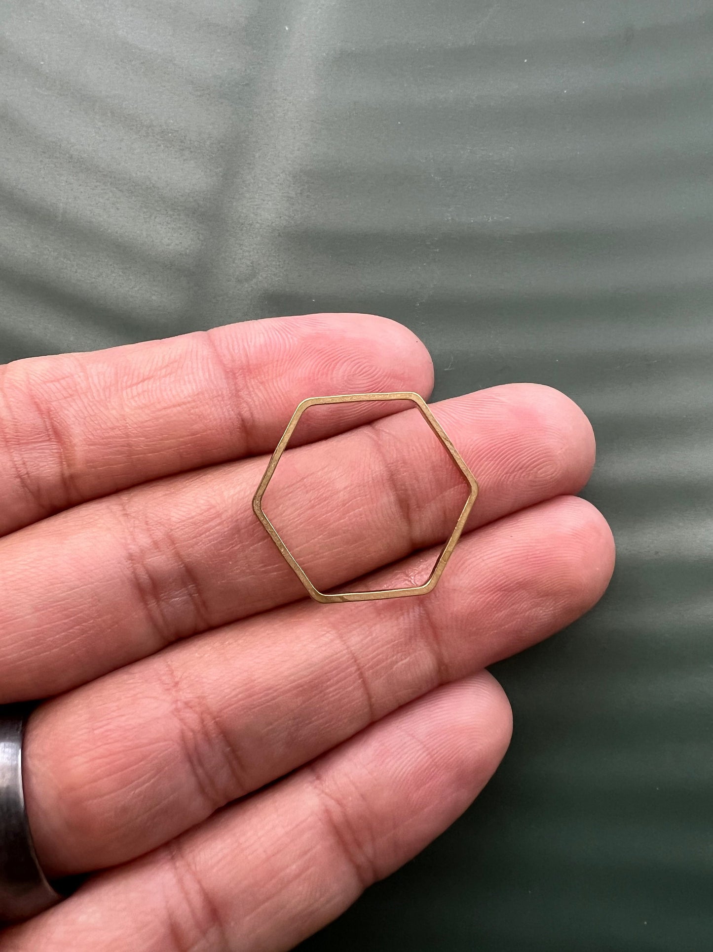 6pcs Brass Hexagon Connectors - 25mm