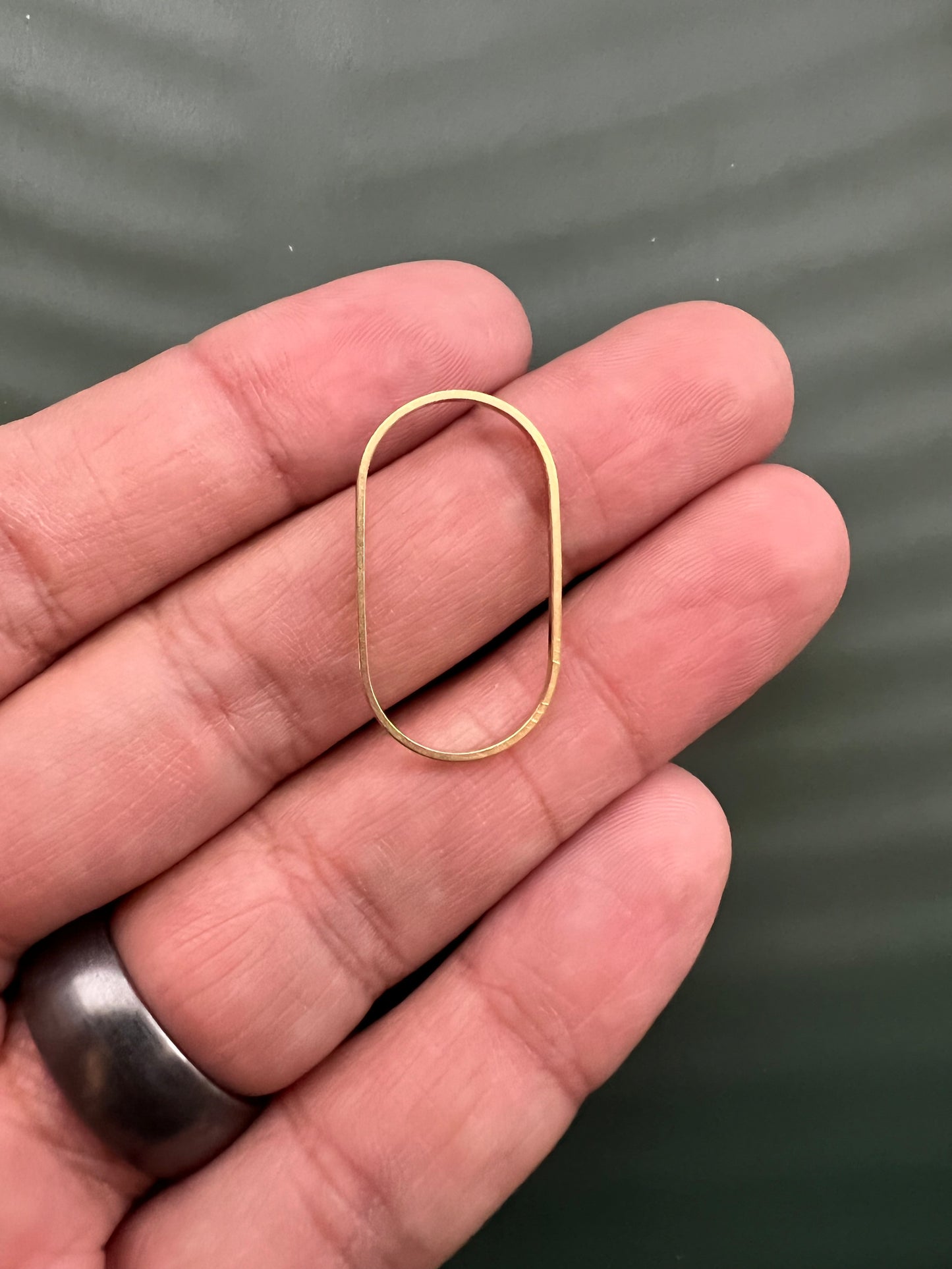 6pcs Brass Oval Connectors