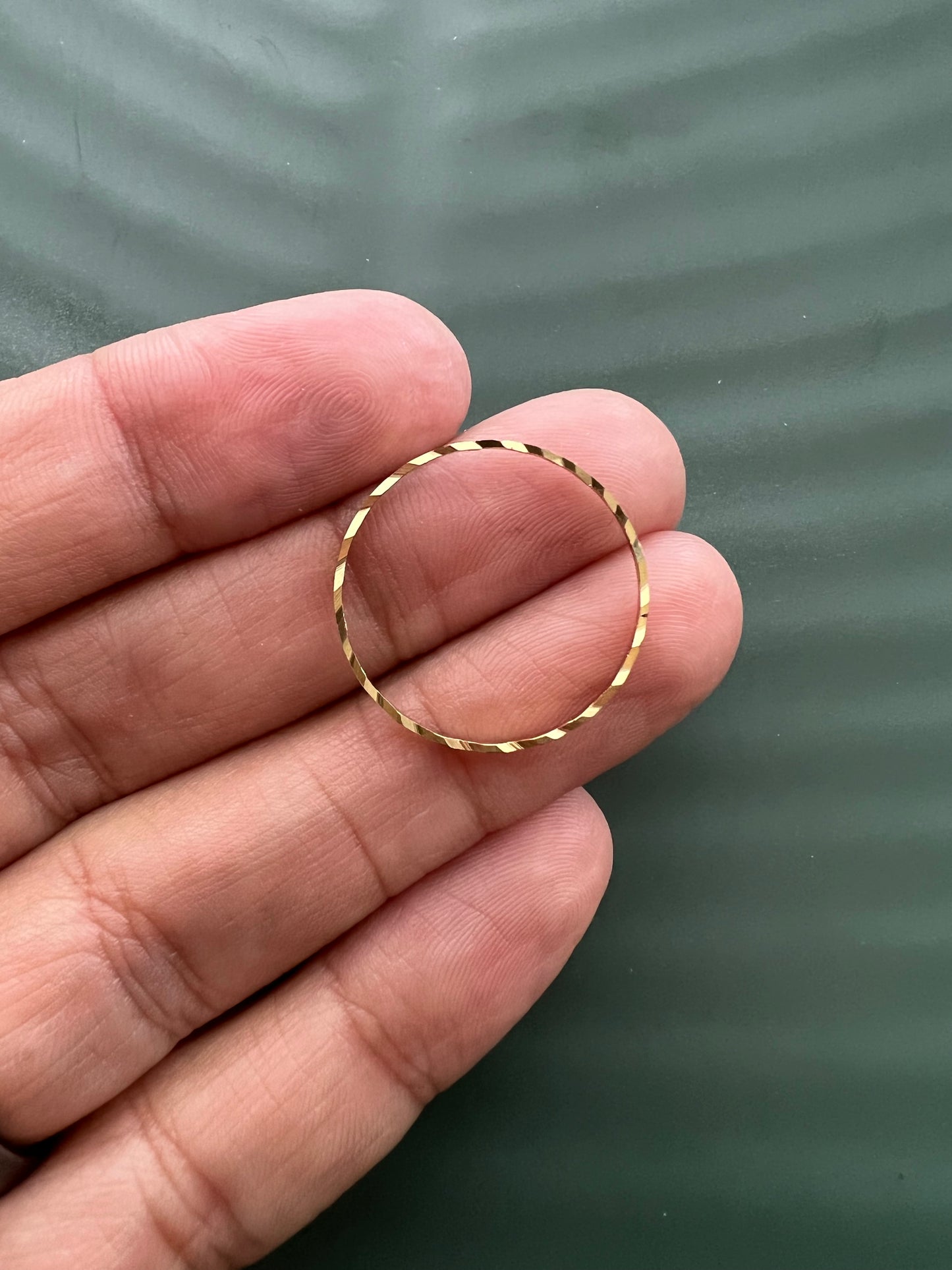 6pcs Brass Braided Circles