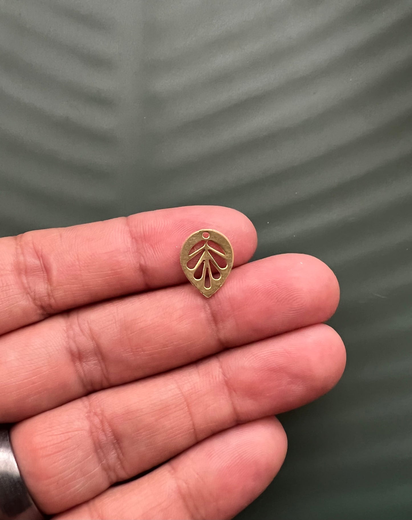 6pcs Brass Small Leaves