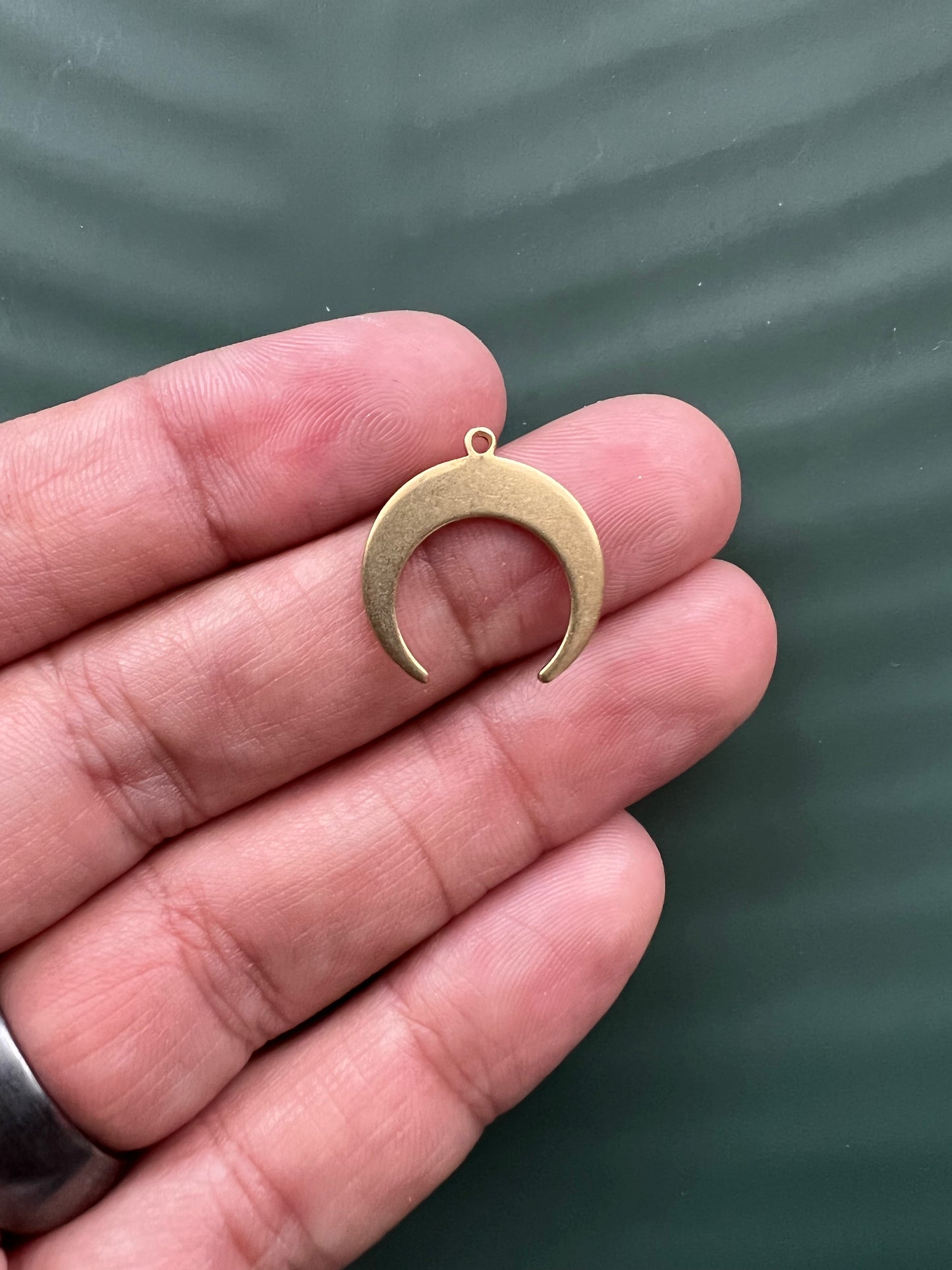 6pcs Brass Crescent Connectors
