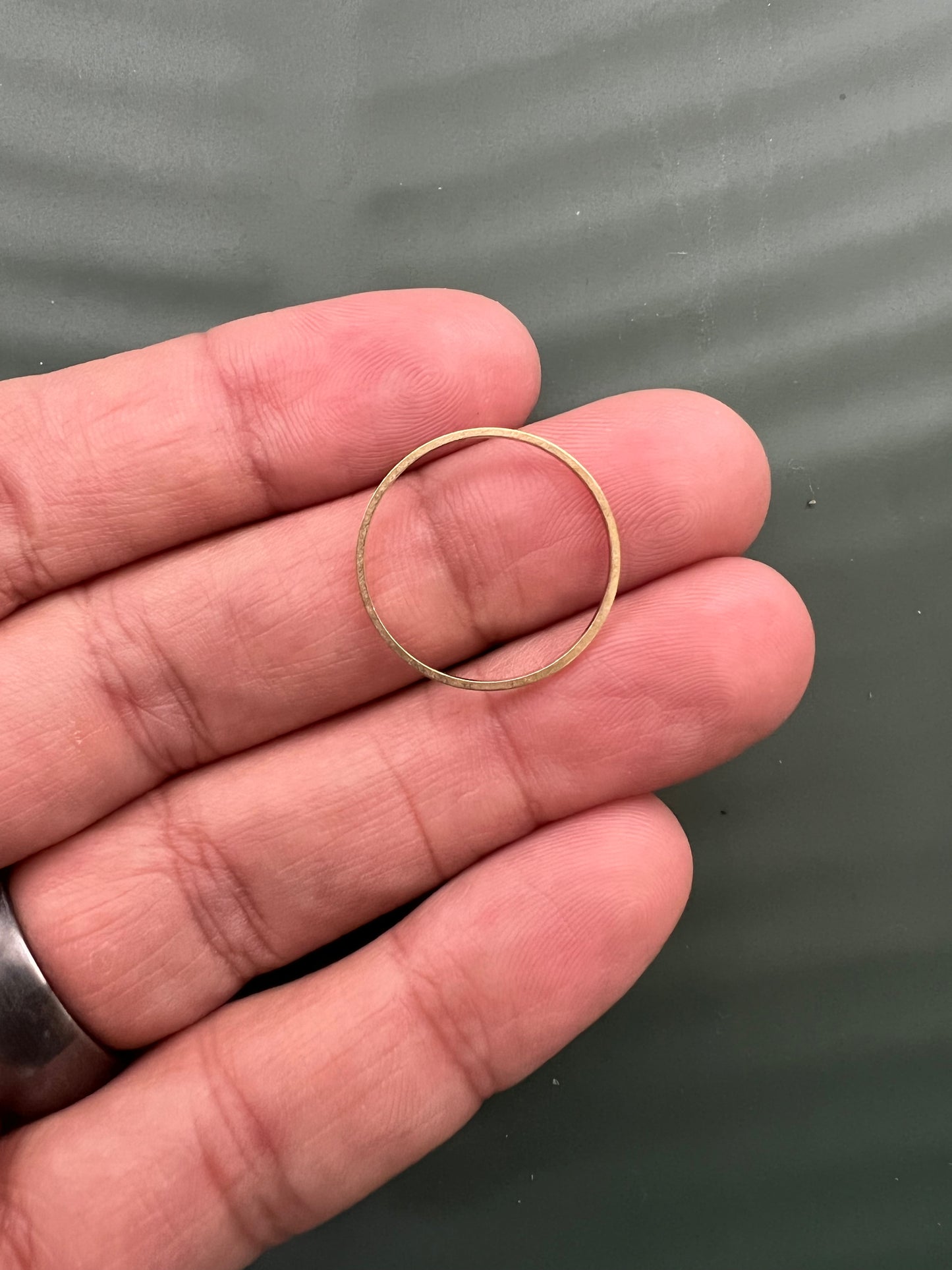 6pcs Brass Circle Connectors - Multiple Sizes
