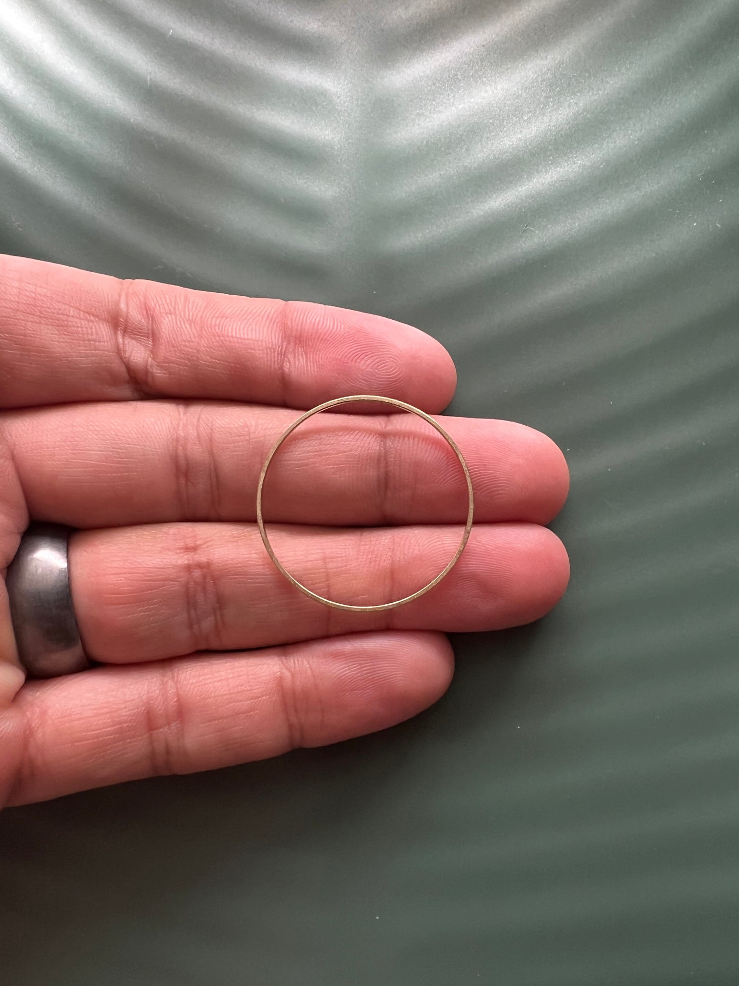 6pcs Brass Circle Connectors - Multiple Sizes