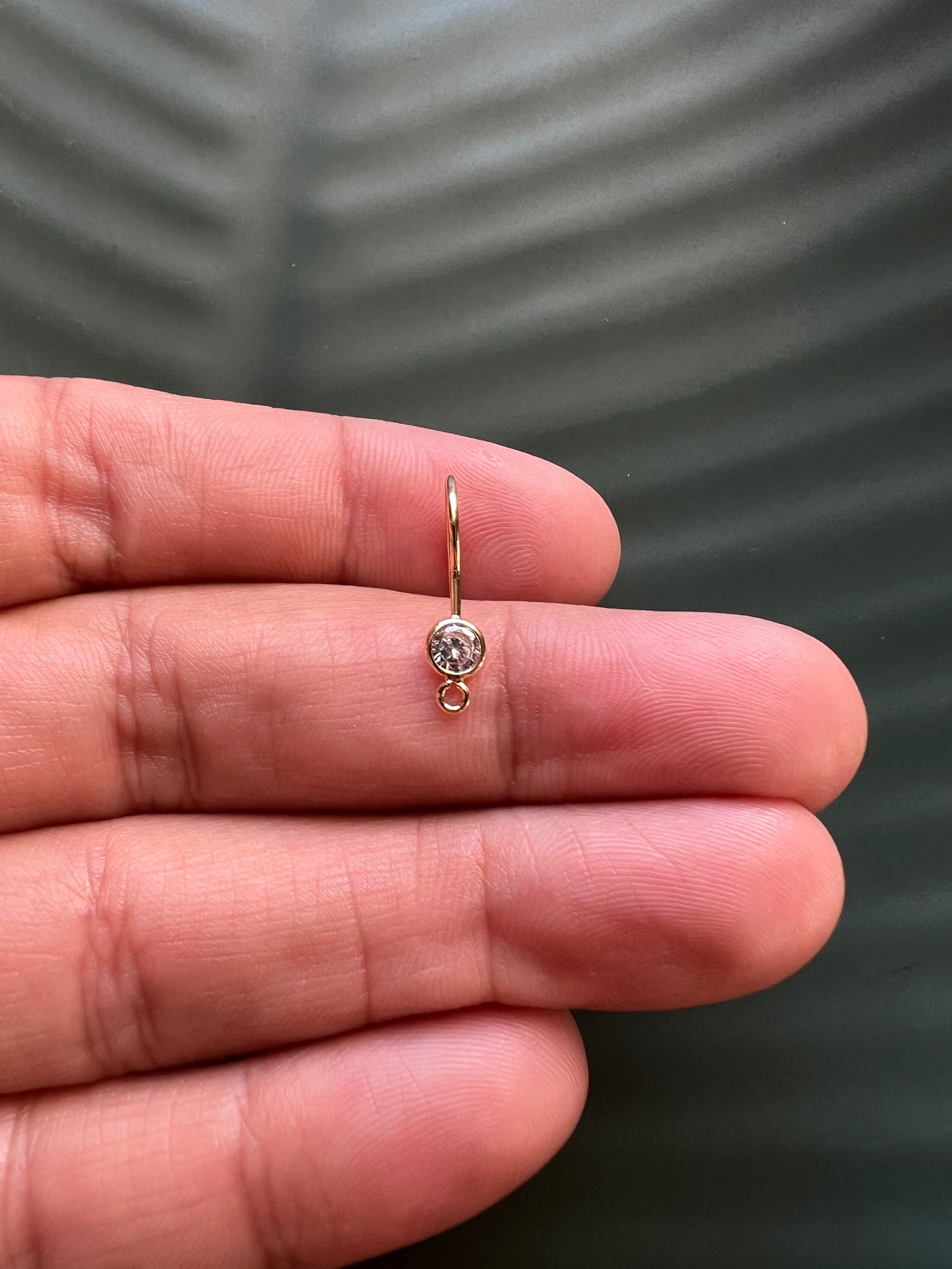 4pcs Cubic Zirconia Ear Hooks