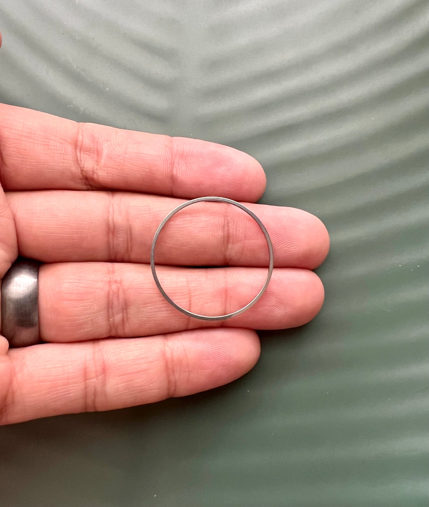 6pcs Silver Circle Connectors - Multiple Sizes
