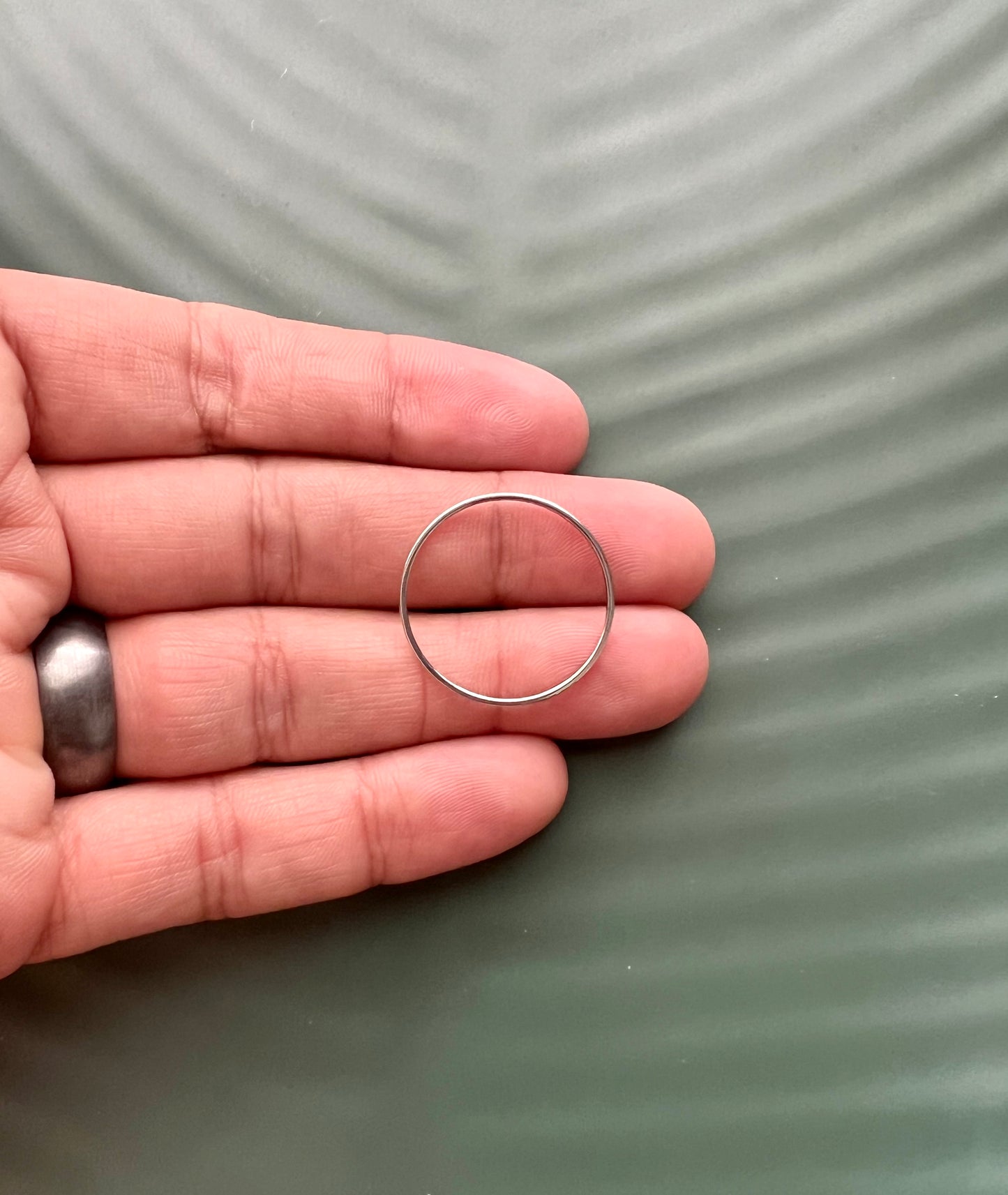 6pcs Silver Circle Connectors - Multiple Sizes