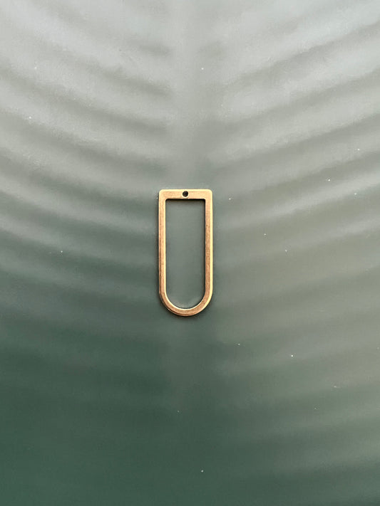 6pcs Brass Elongated Charms