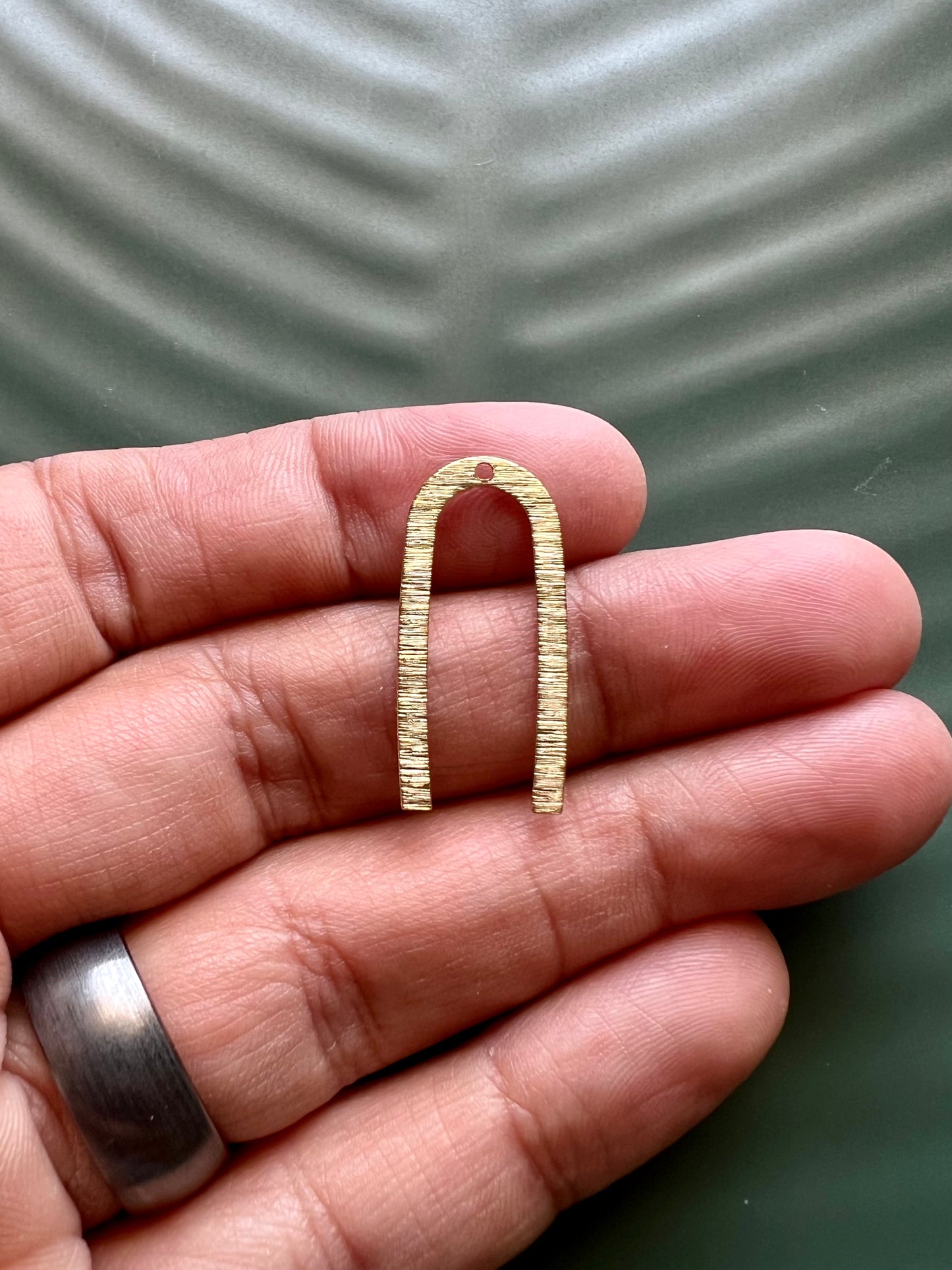 6pcs Brass Textured Arches