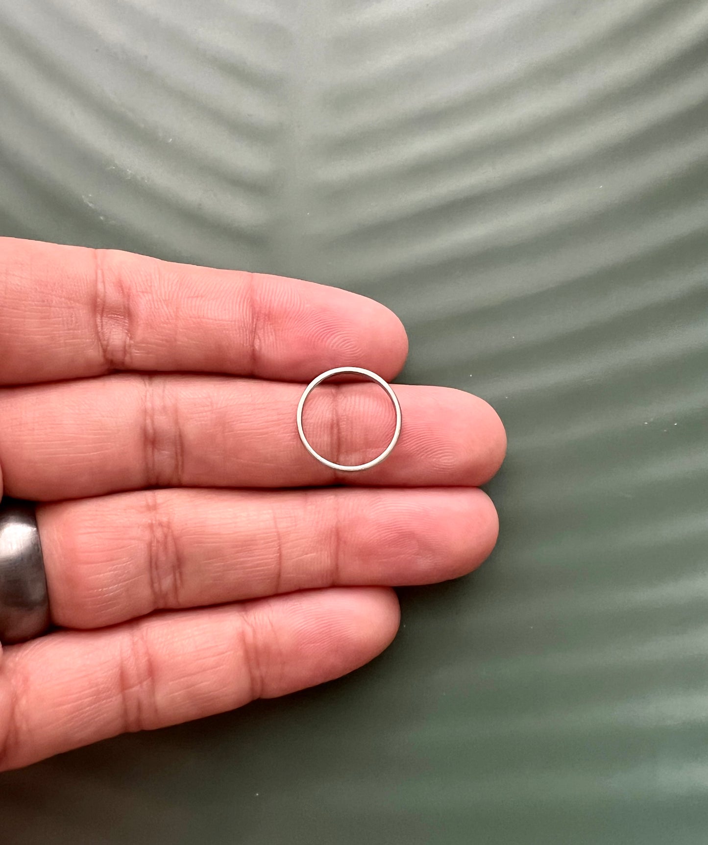 6pcs Silver Circle Connectors - Multiple Sizes