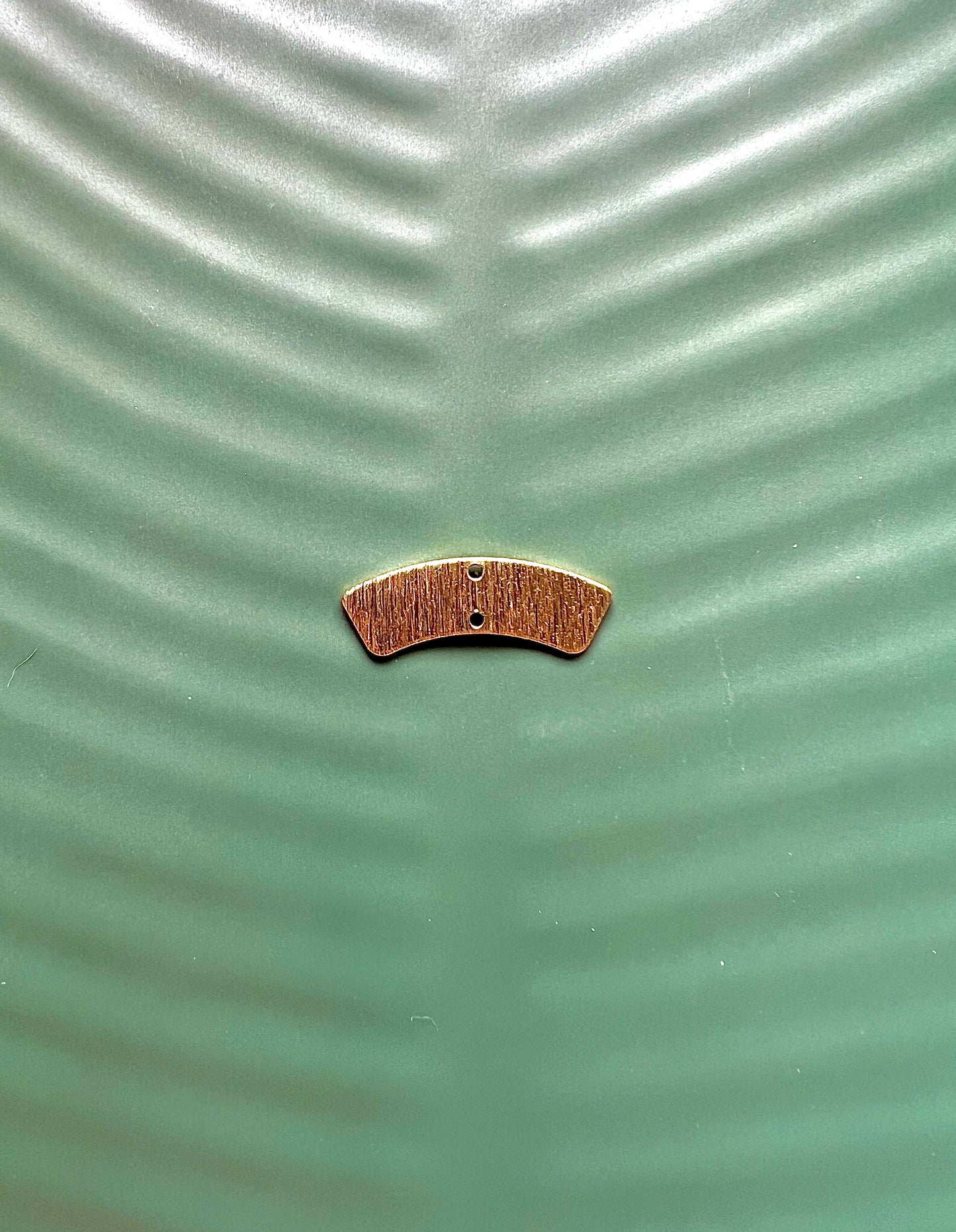 6pcs Textured Brass Geometric Connectors