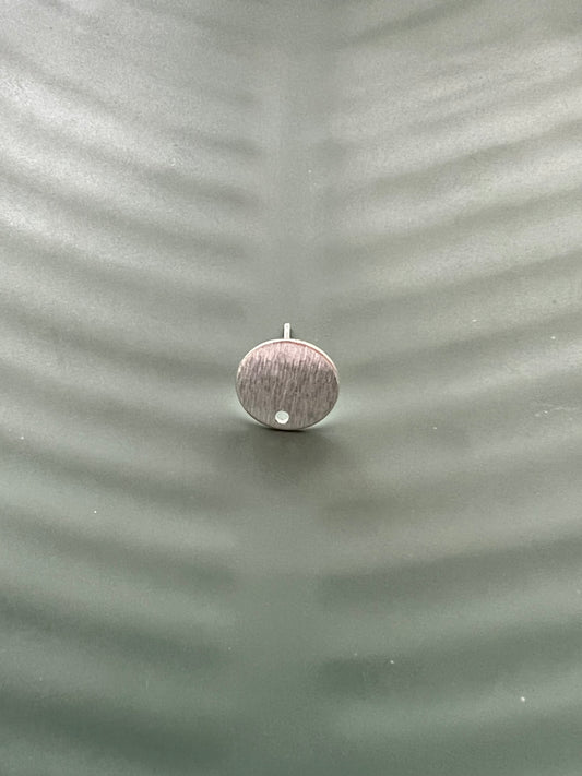 6pcs Silver Plated Stud Posts with Connector