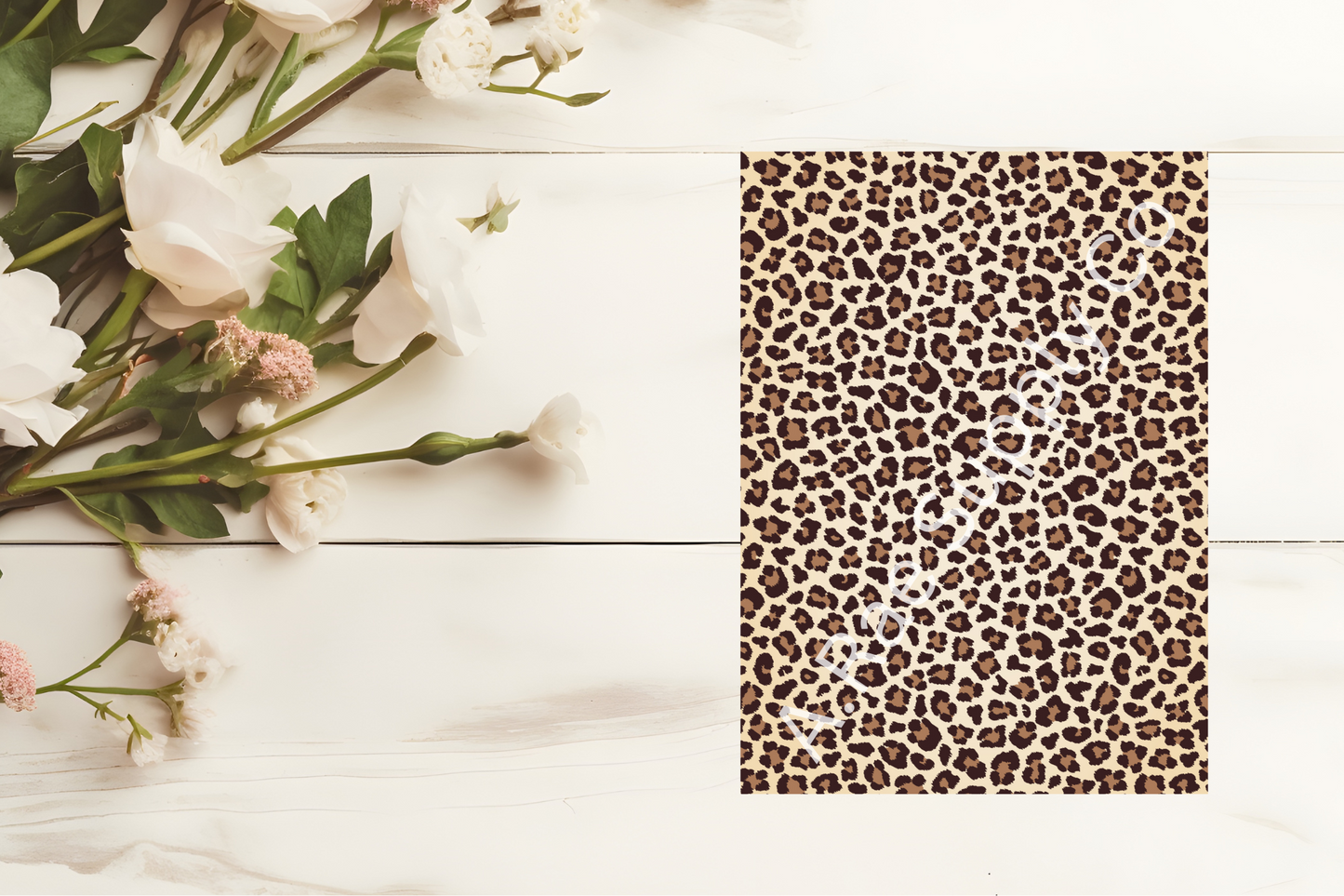 Leopard Print Image Transfer Papers