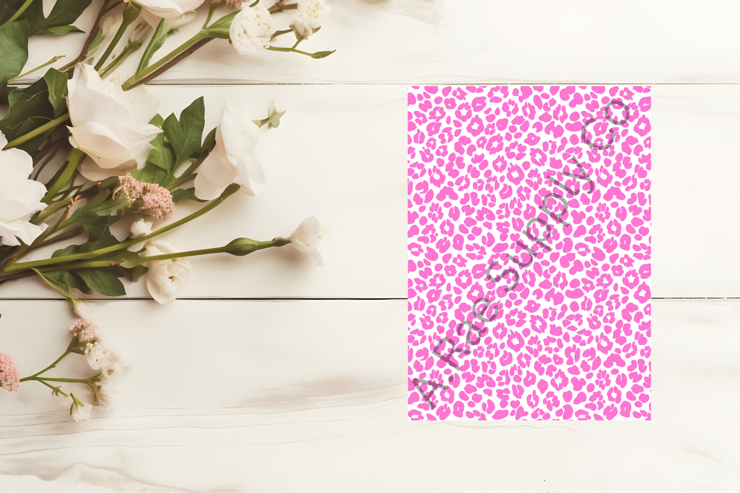 Leopard Print Image Transfer Papers