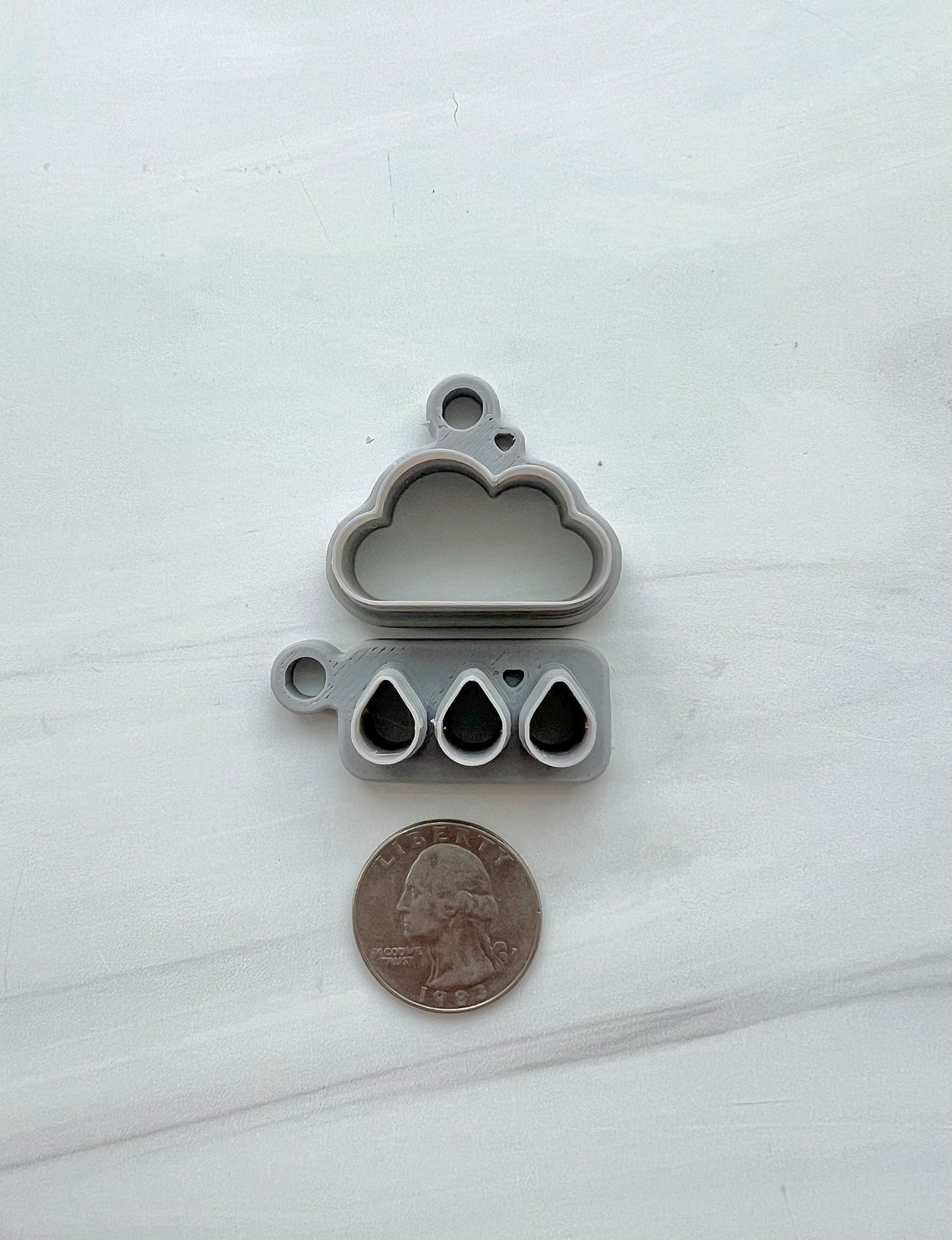 Cloud with Raindrops Cutter Set