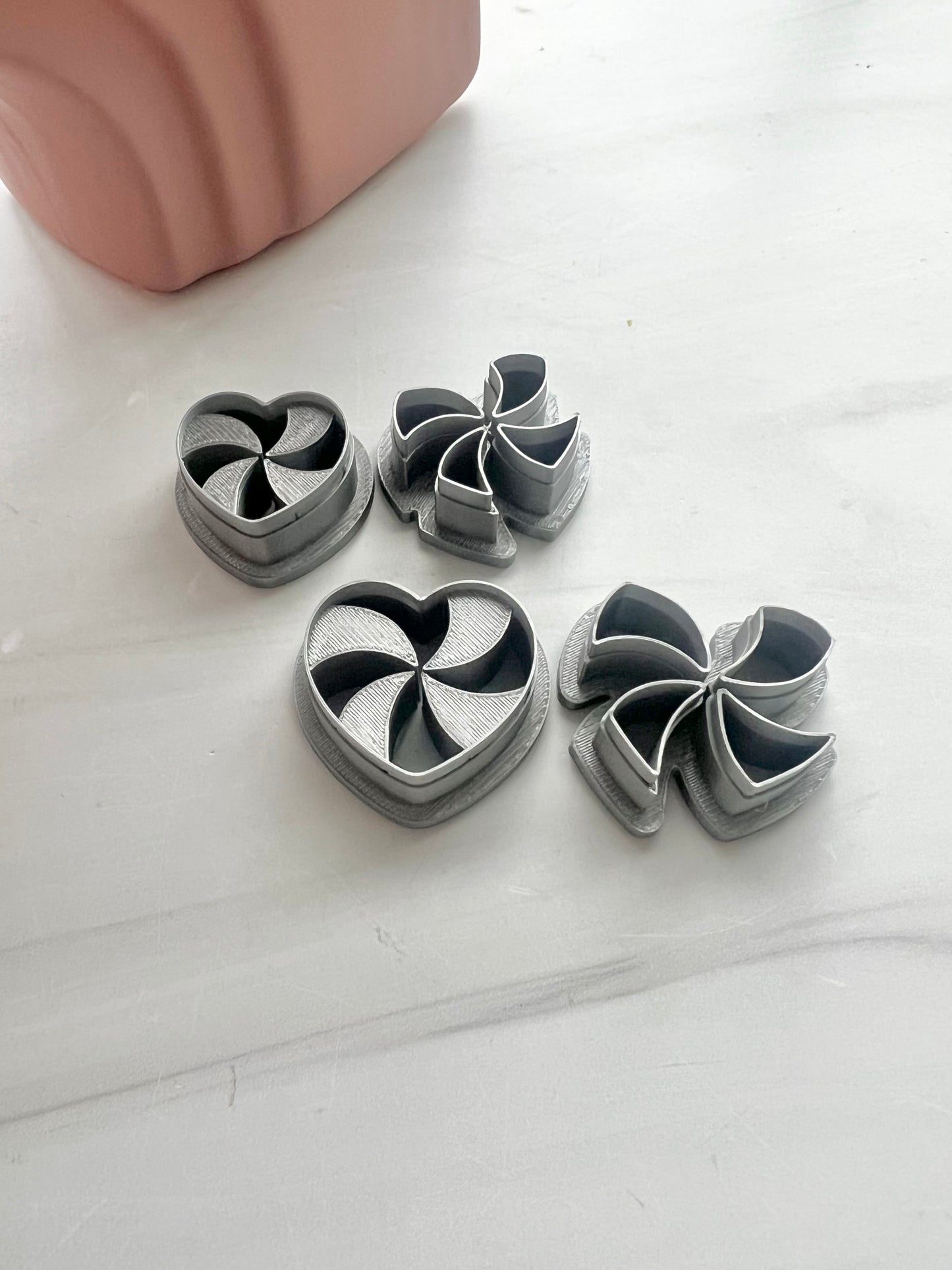 Heart Candy Cutter with Separate Swirl