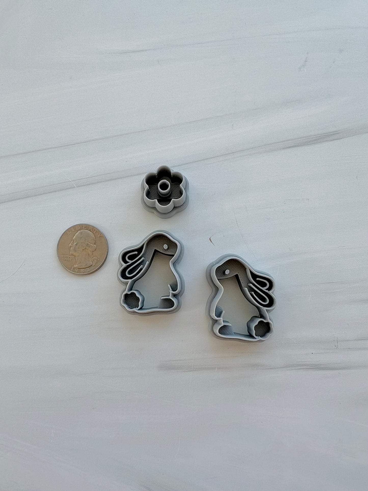 Flower Stud with Bunny Cutter Set