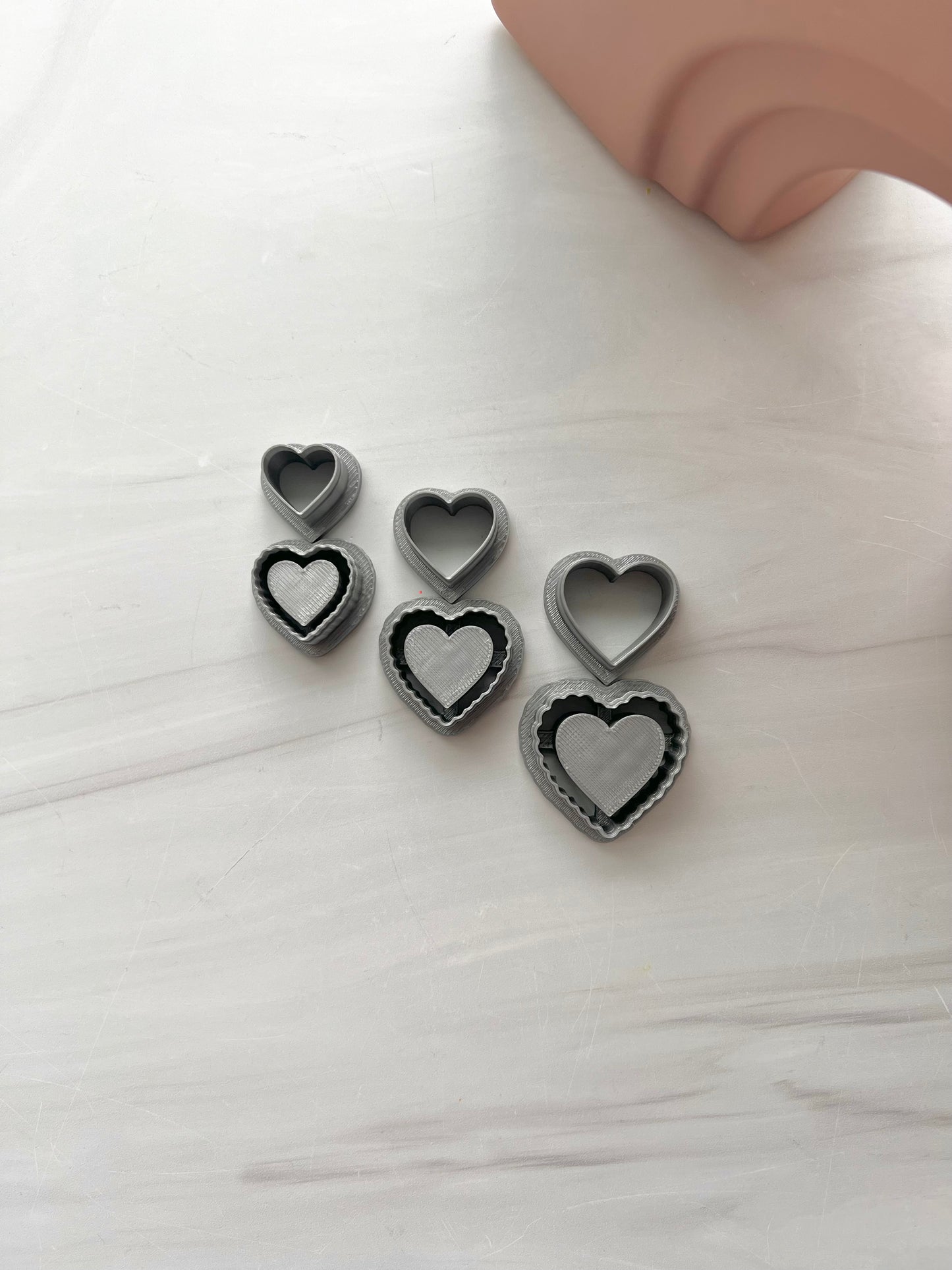 Scalloped Heart with Separate Heart Cutter Set