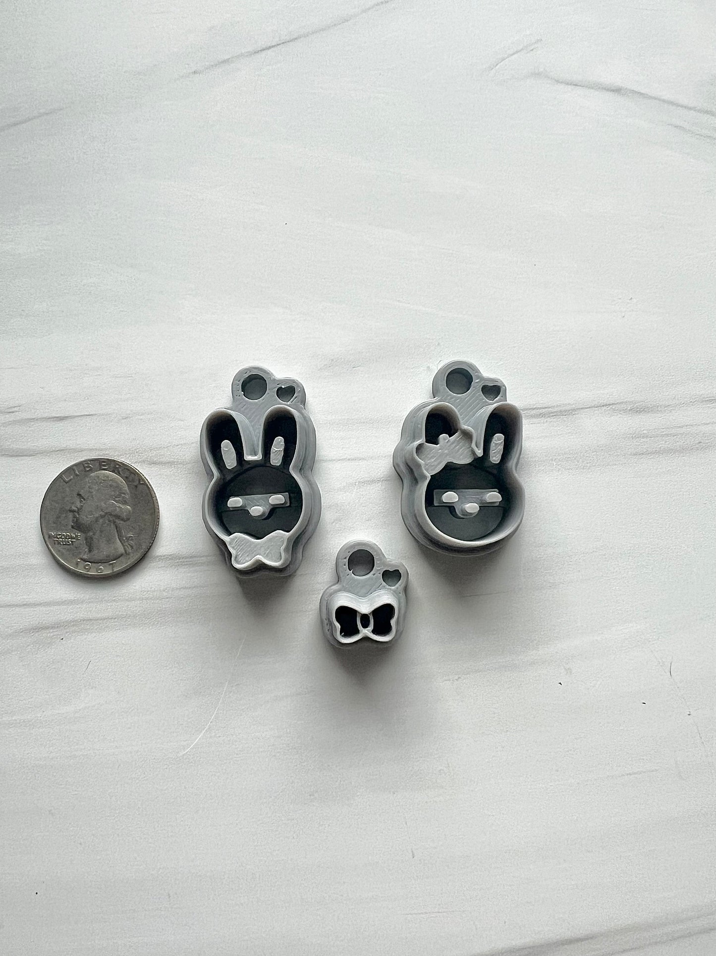 Bunny with Tie/Bow Cutter Set with Separate Bow